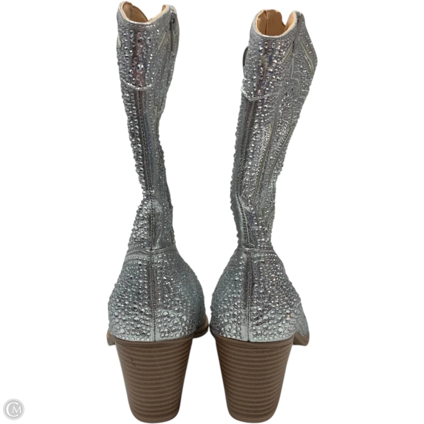 Boots Western By Crown Vintage In Silver, Size: 10