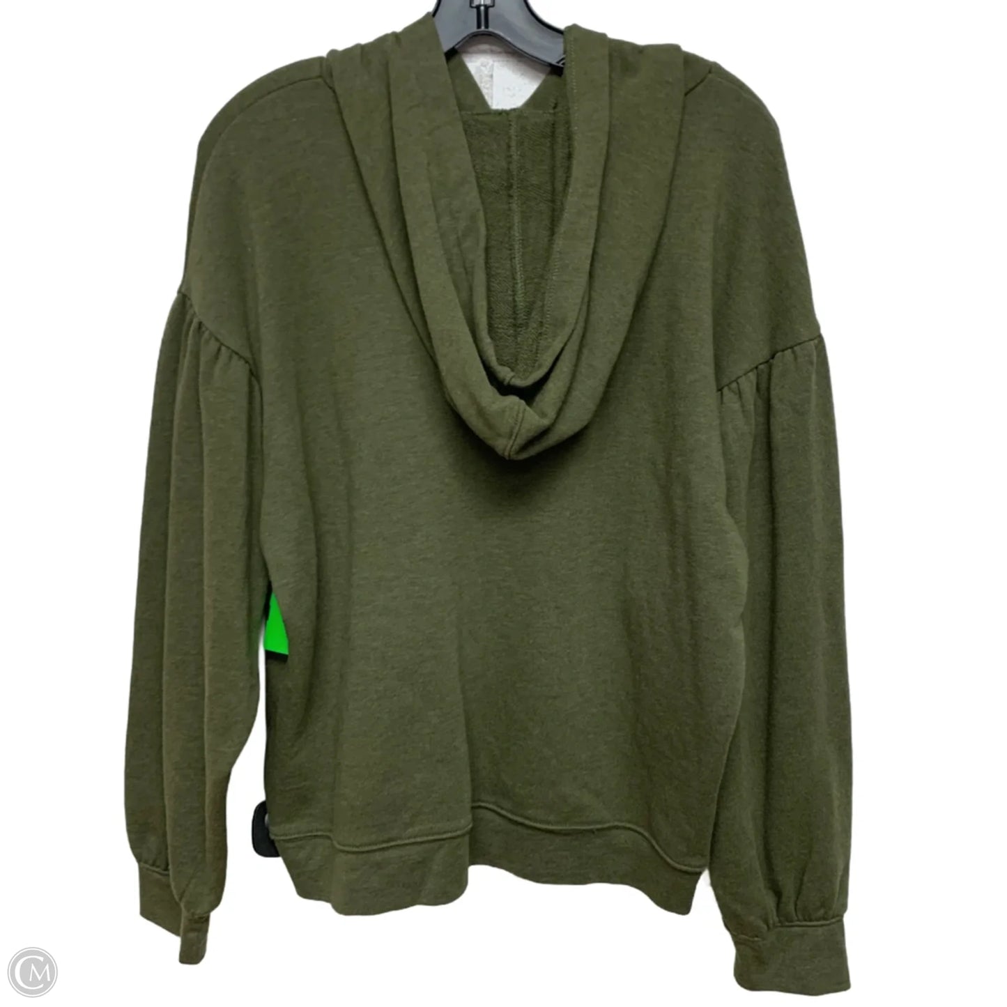 Sweatshirt Hoodie By Madewell In Green, Size: L