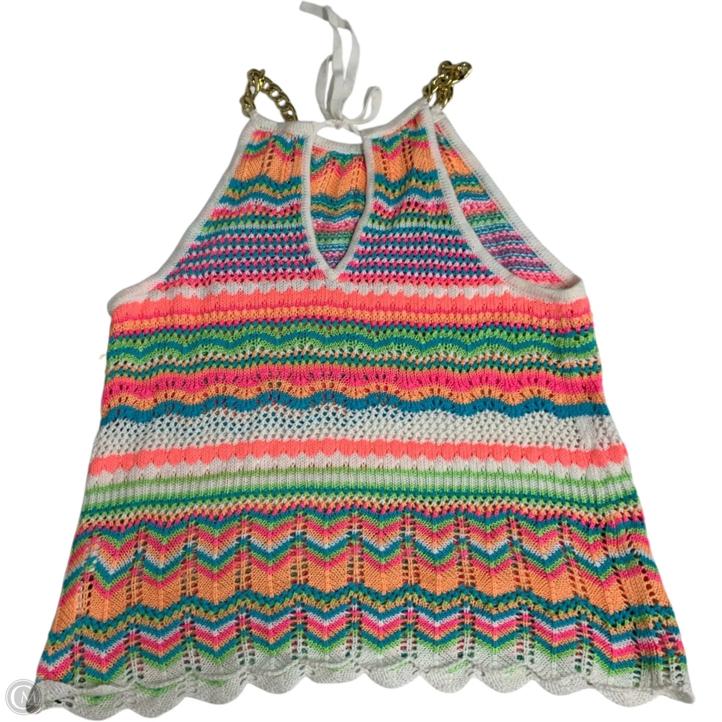 Top Sleeveless Designer By Lilly Pulitzer In Rainbow Print, Size: S