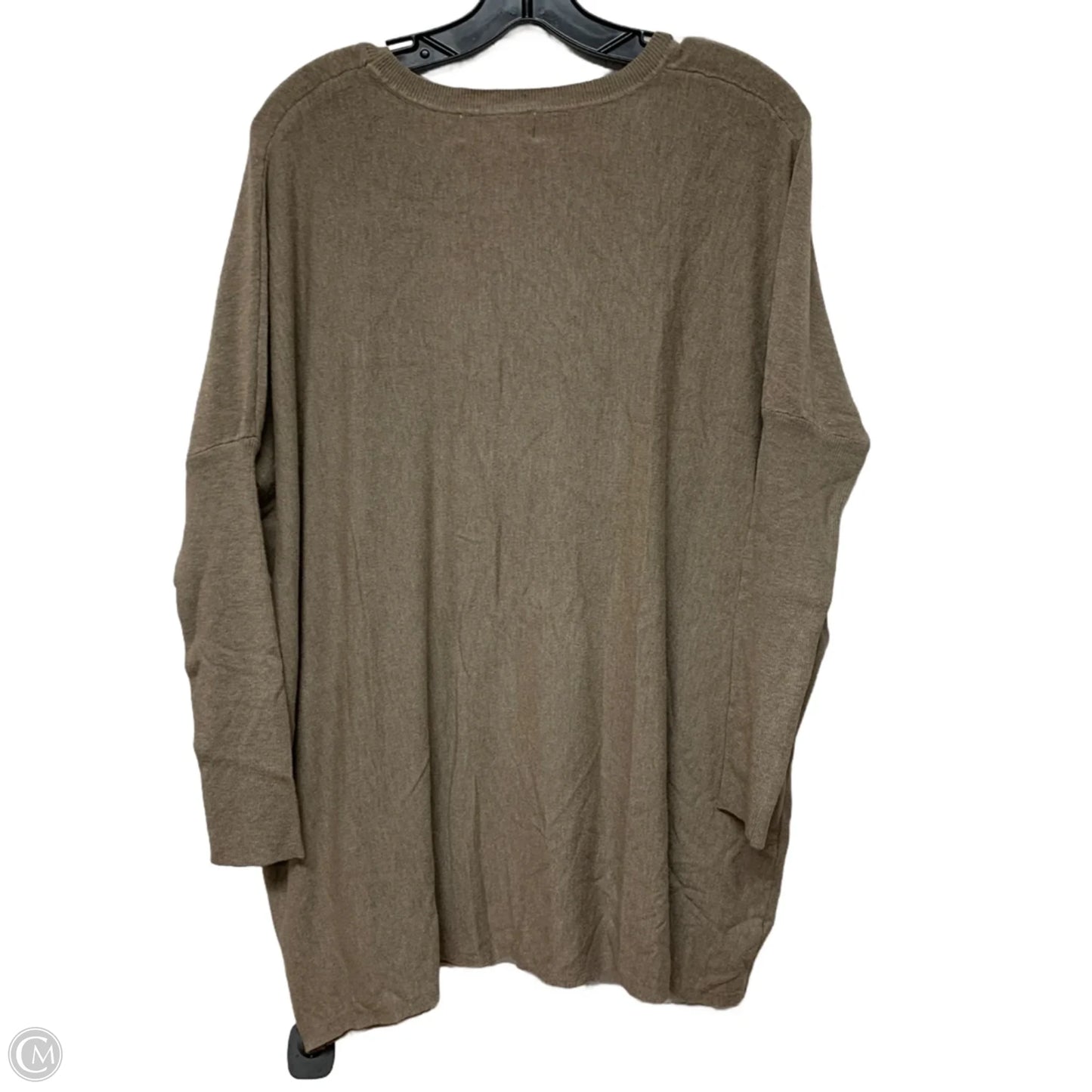 Top Long Sleeve By citrus lemon In Brown, Size: S