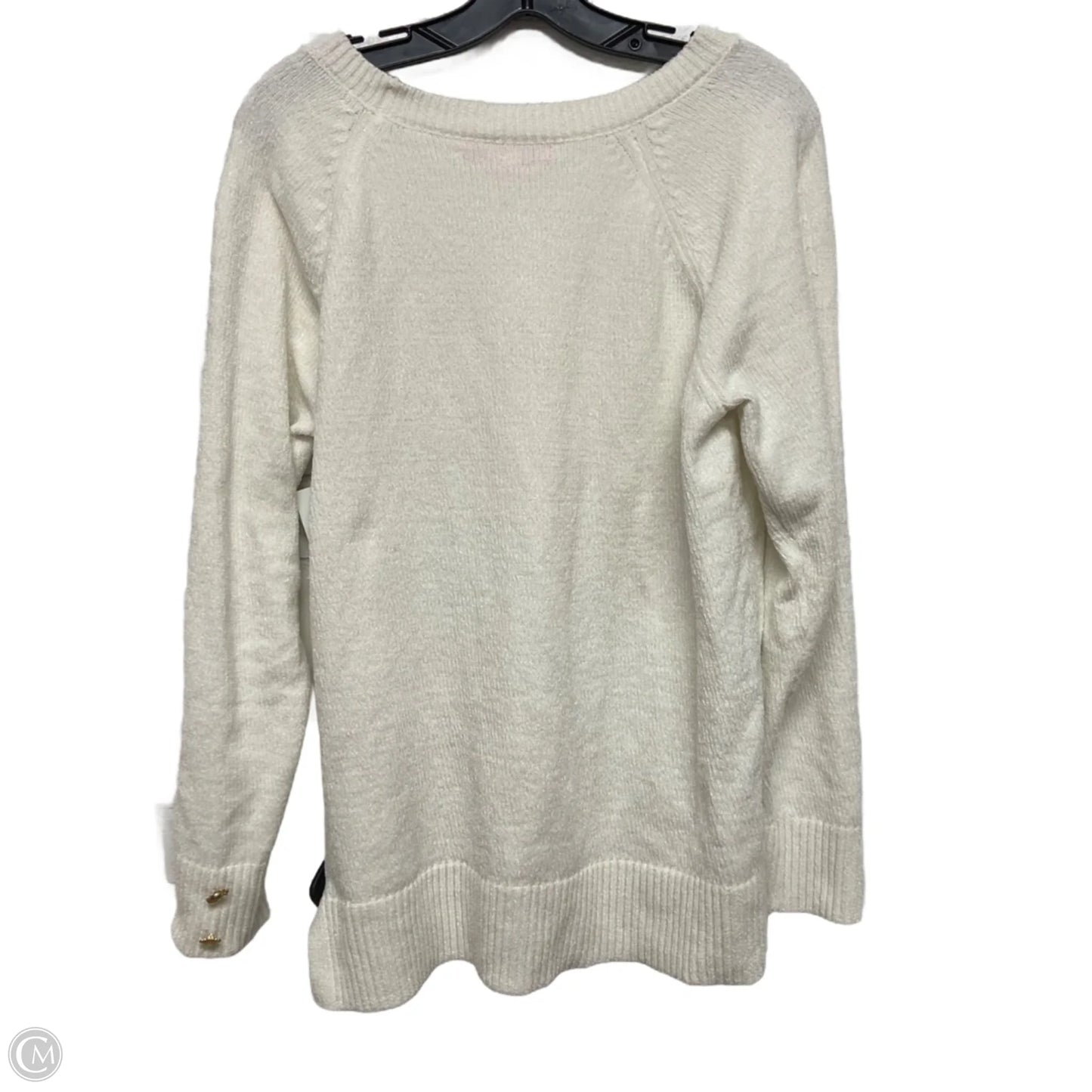 Sweater Designer By Lilly Pulitzer In White, Size: L