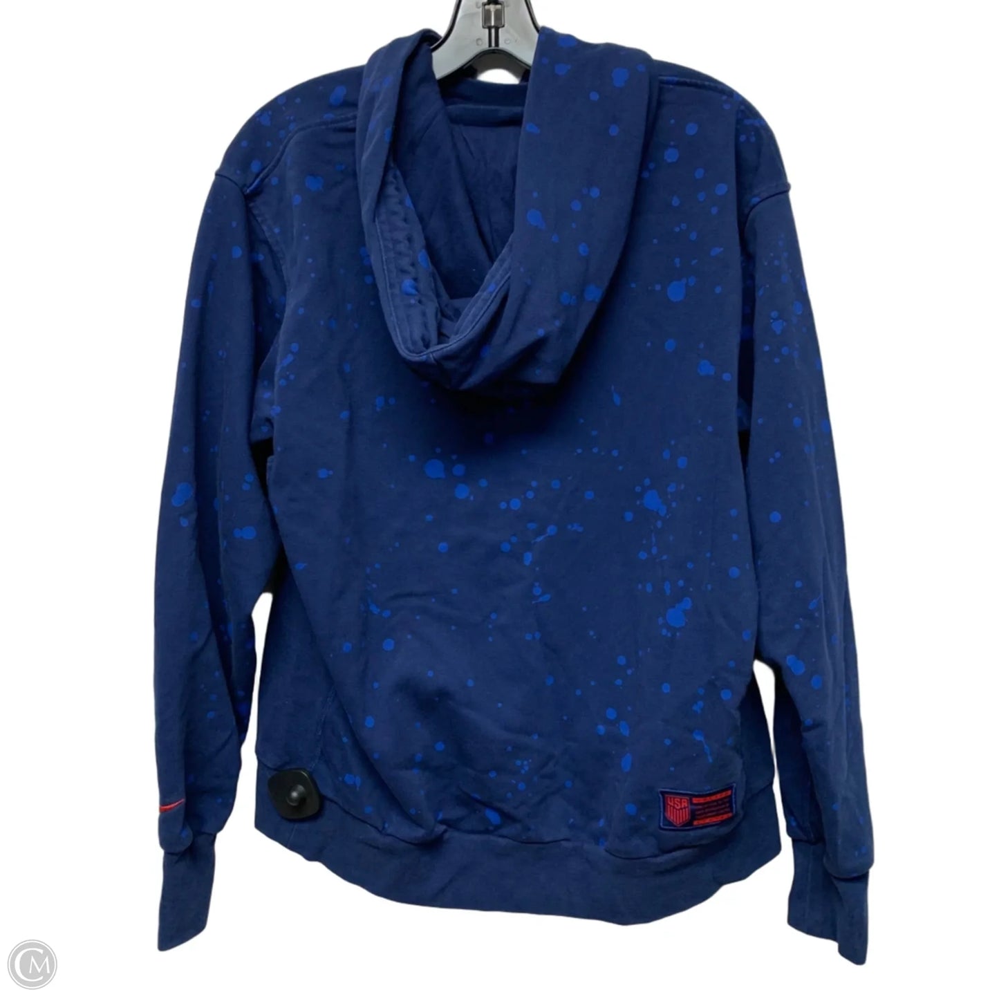 Athletic Sweatshirt Hoodie By Nike Apparel In Blue, Size: M