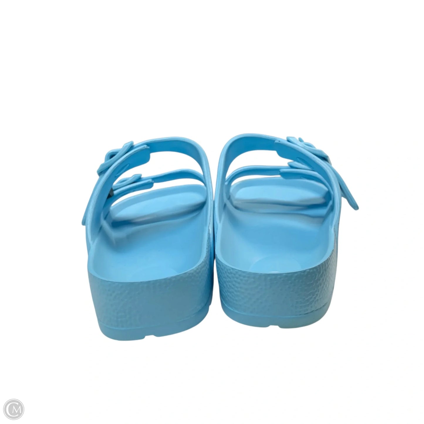 Sandals Flats By Clothes Mentor In Blue, Size: 10