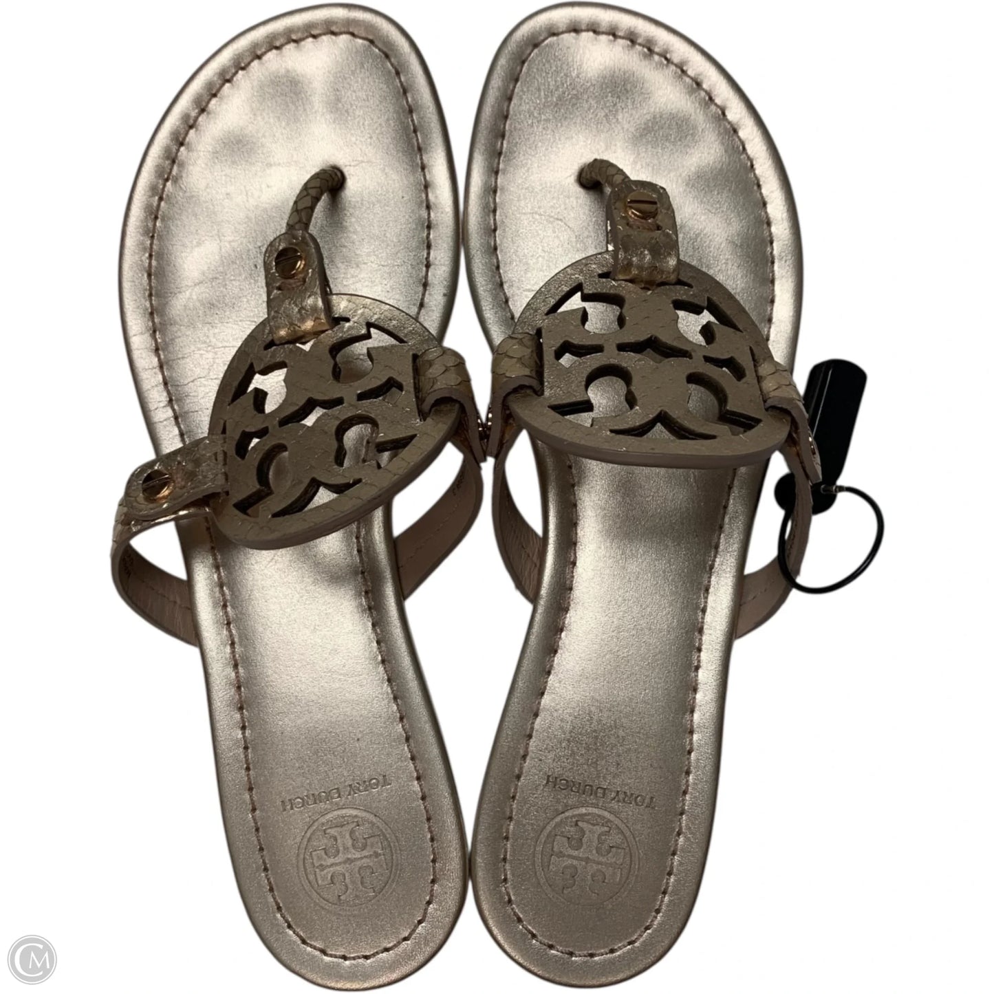Sandals Designer By Tory Burch In Rose Gold, Size: 8