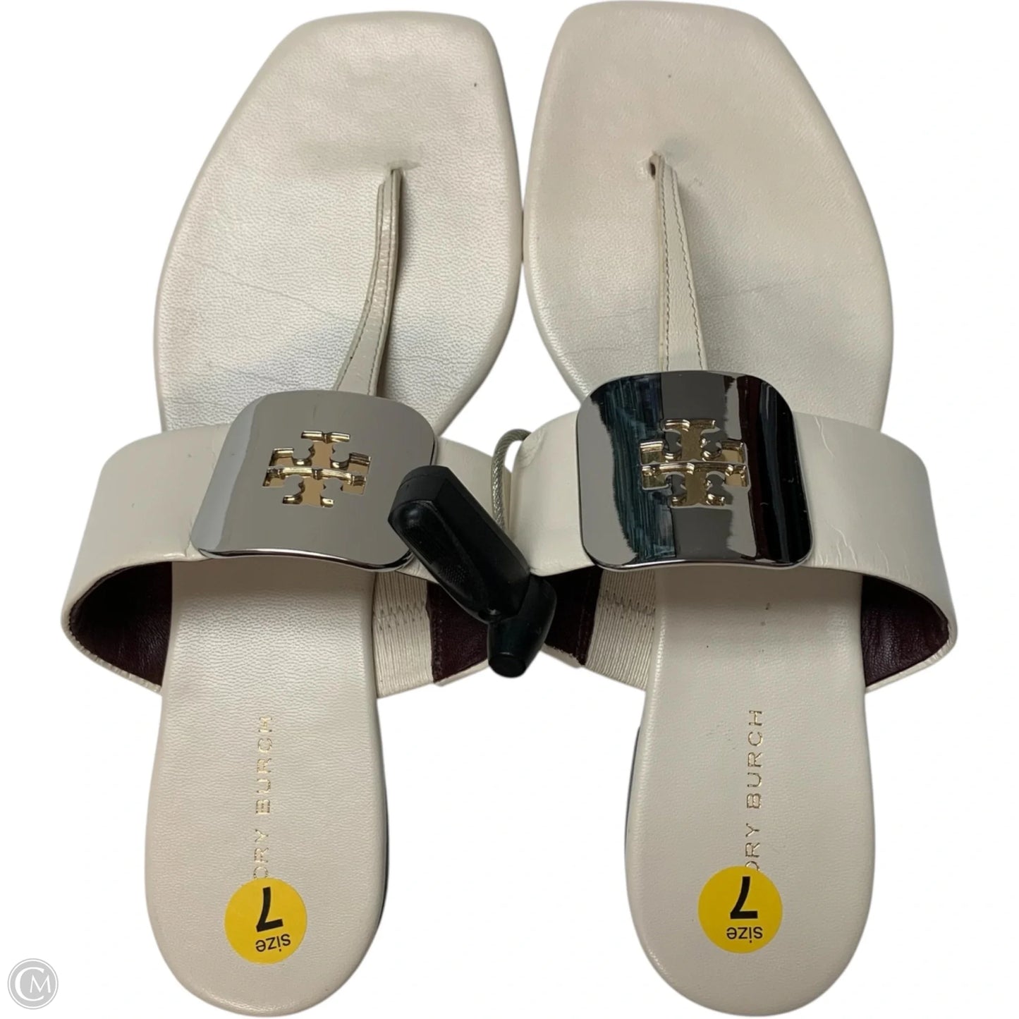 Sandals Designer By Tory Burch In White, Size: 7