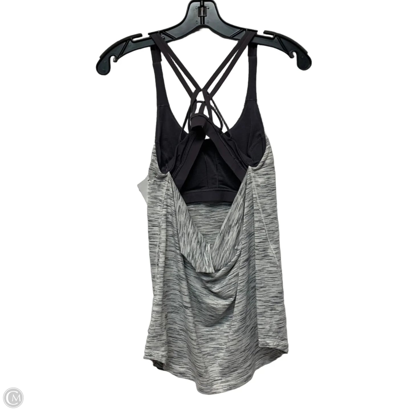 Athletic Tank Top By Lululemon In Grey & White, Size: S