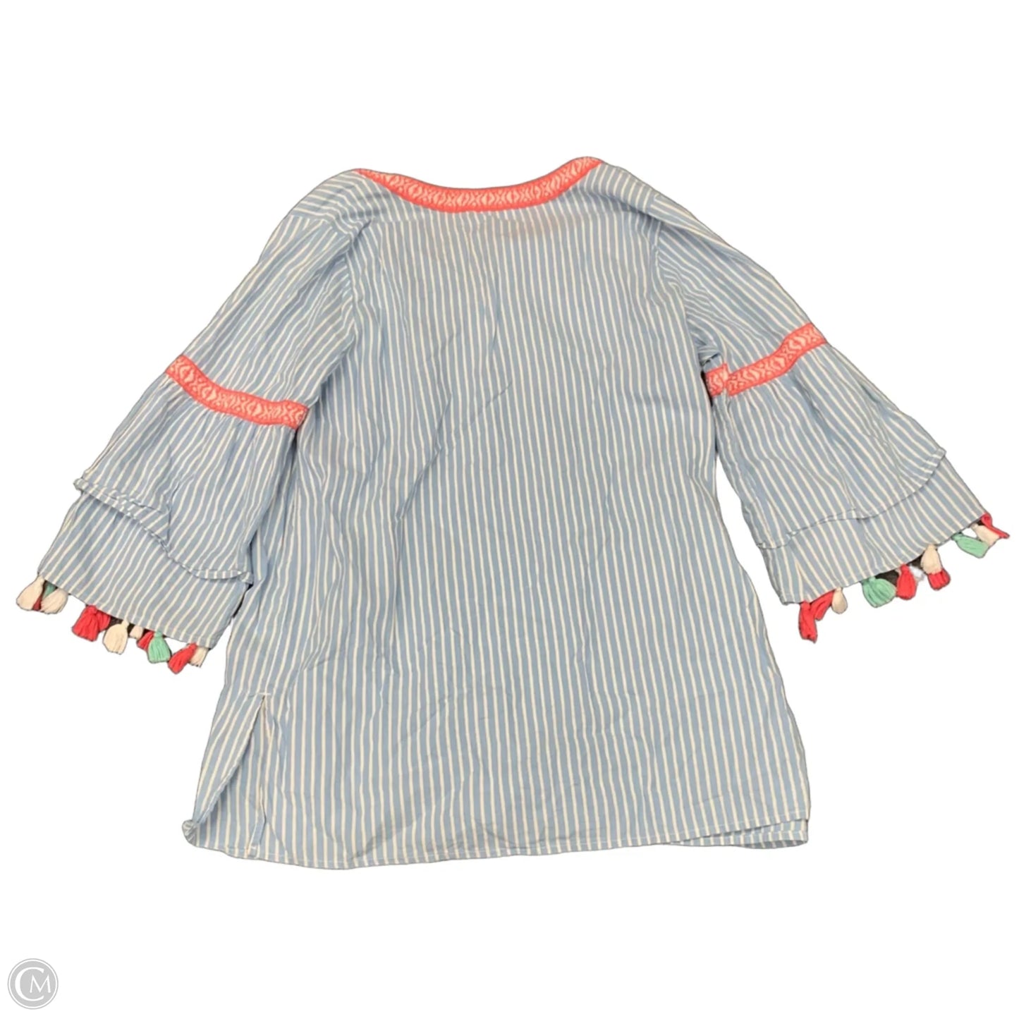Tunic 3/4 Sleeve By Crown And Ivy In Striped Pattern, Size: 1x