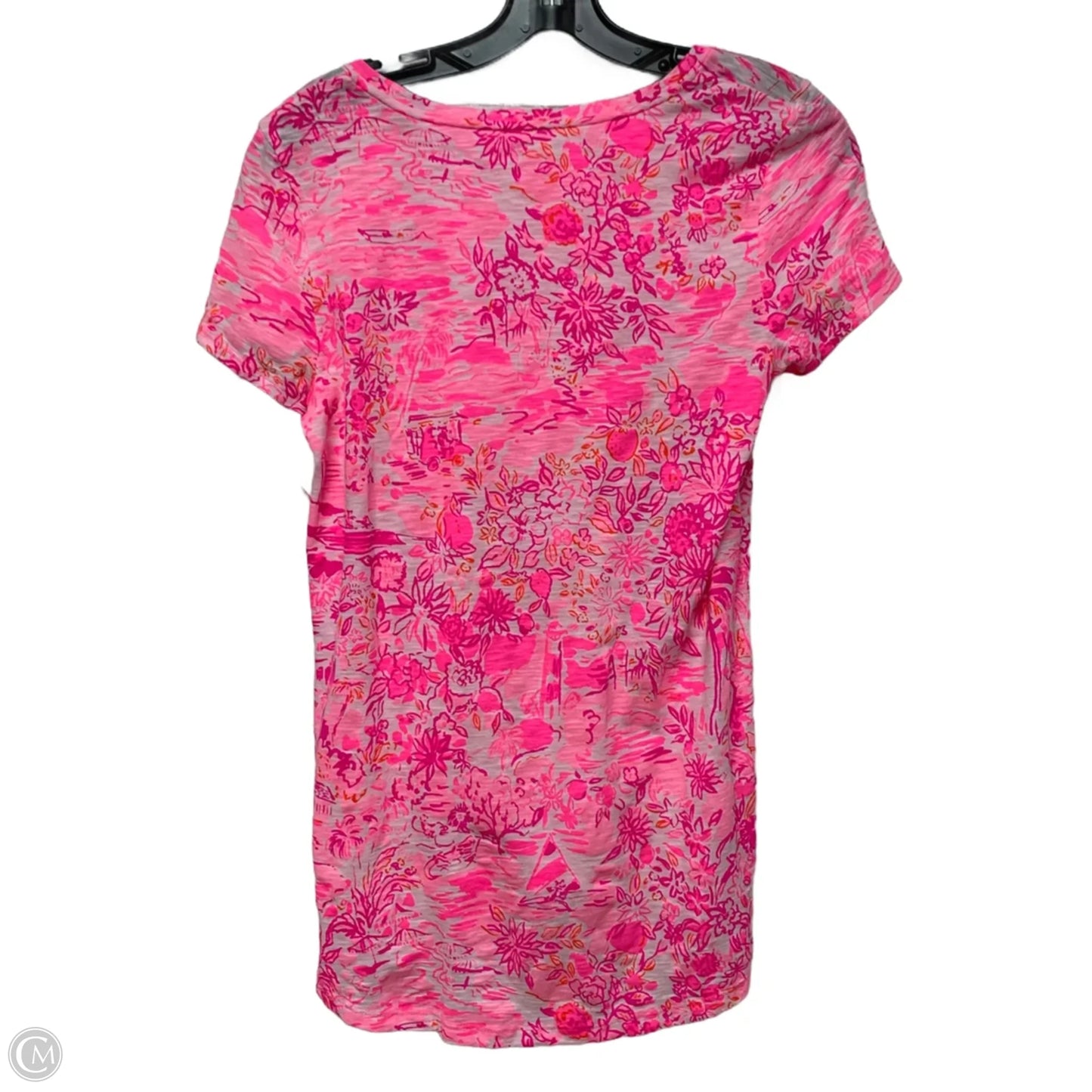 Top Short Sleeve Designer By Lilly Pulitzer In Pink, Size: Xs