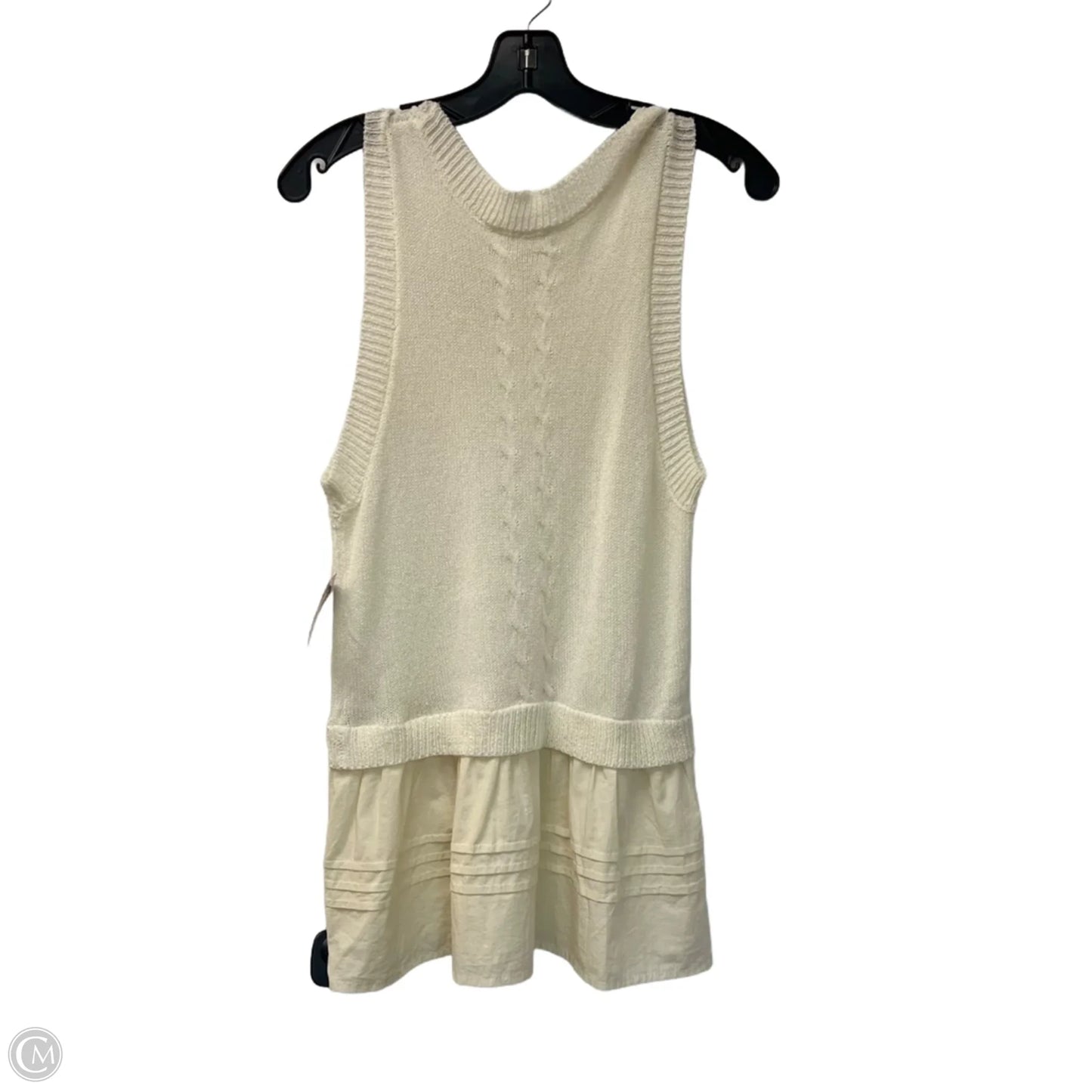 Vest Sweater By Vestique In Cream, Size: L