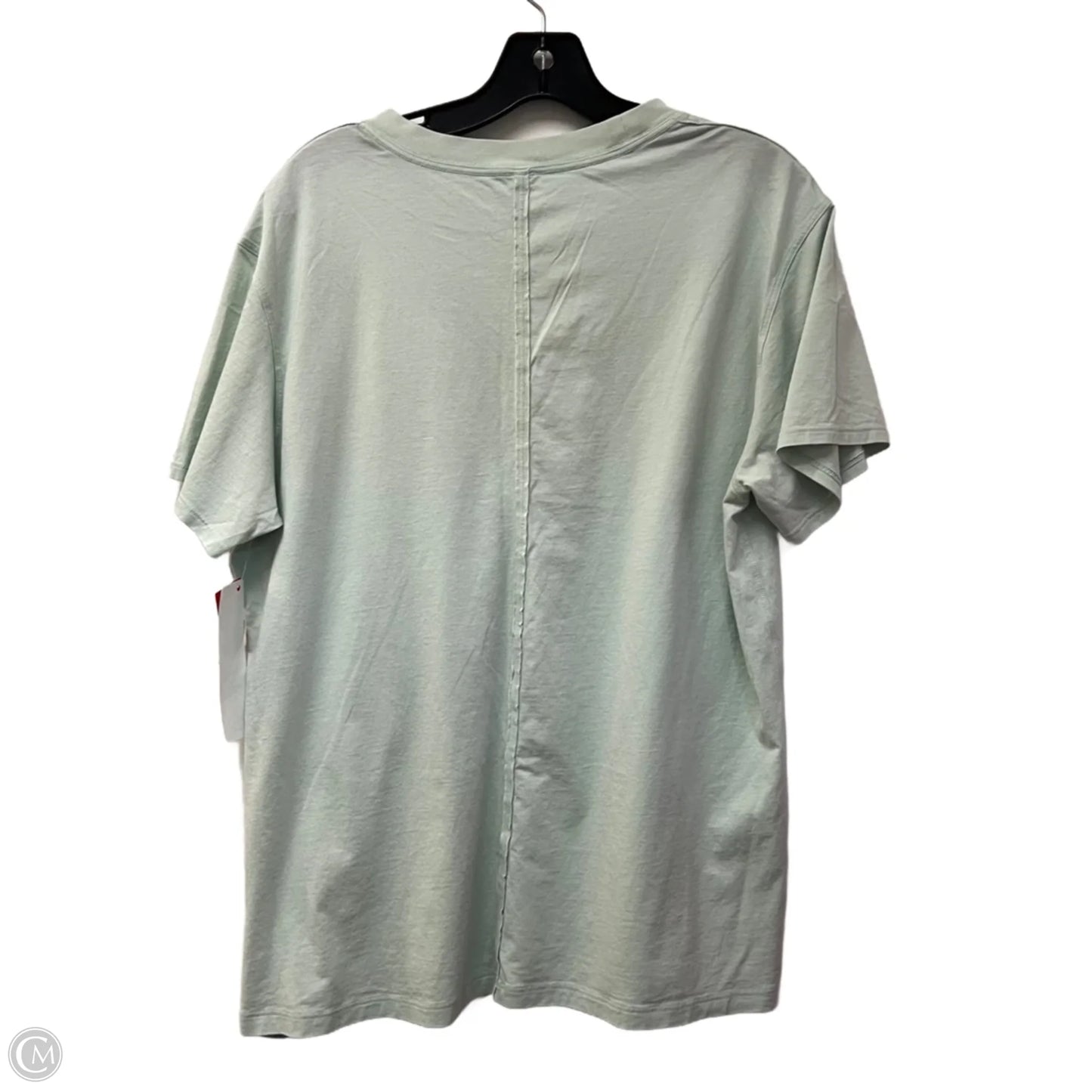 Athletic Top Short Sleeve By Lululemon In Green, Size: L
