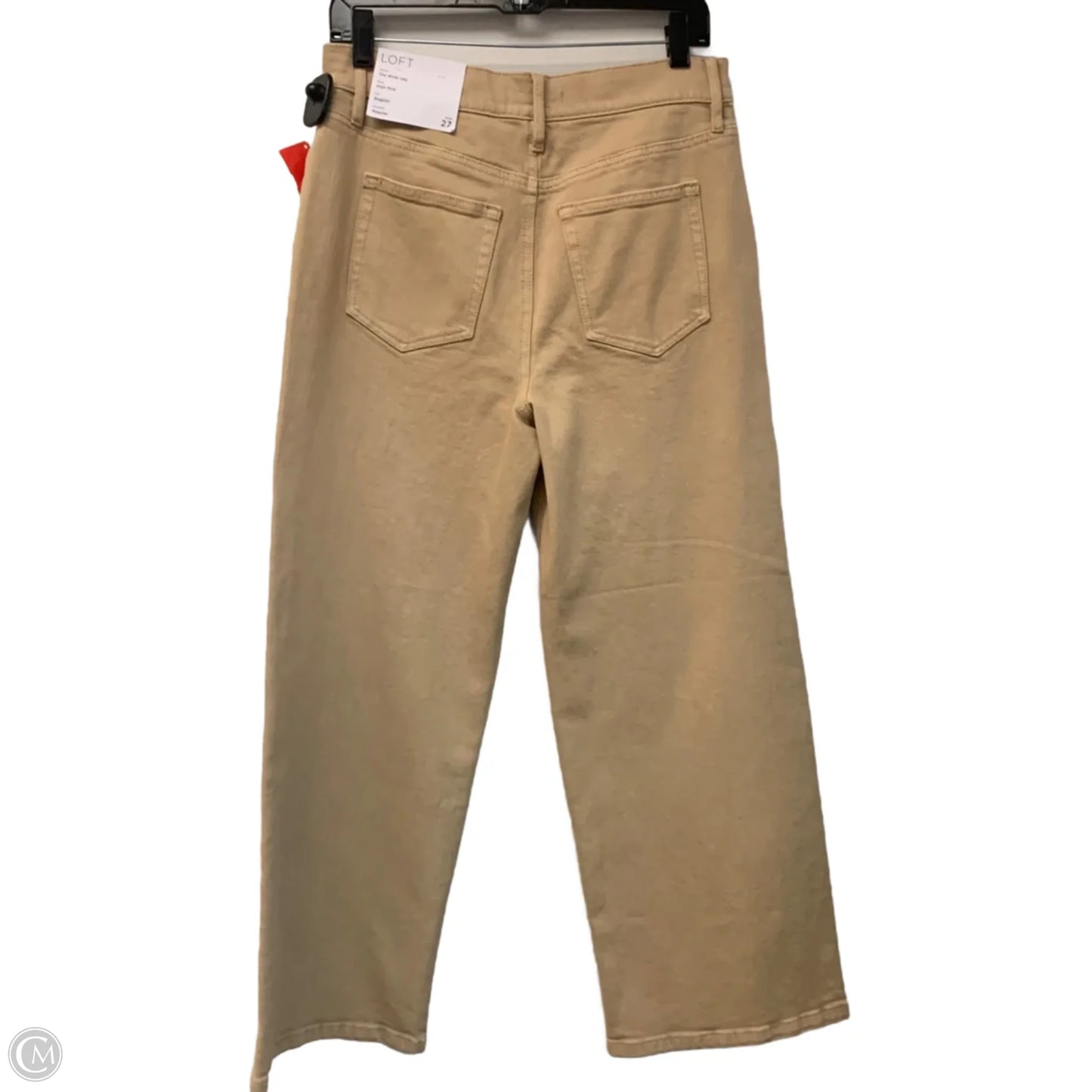 Jeans Wide Leg By Loft In Beige, Size: 4