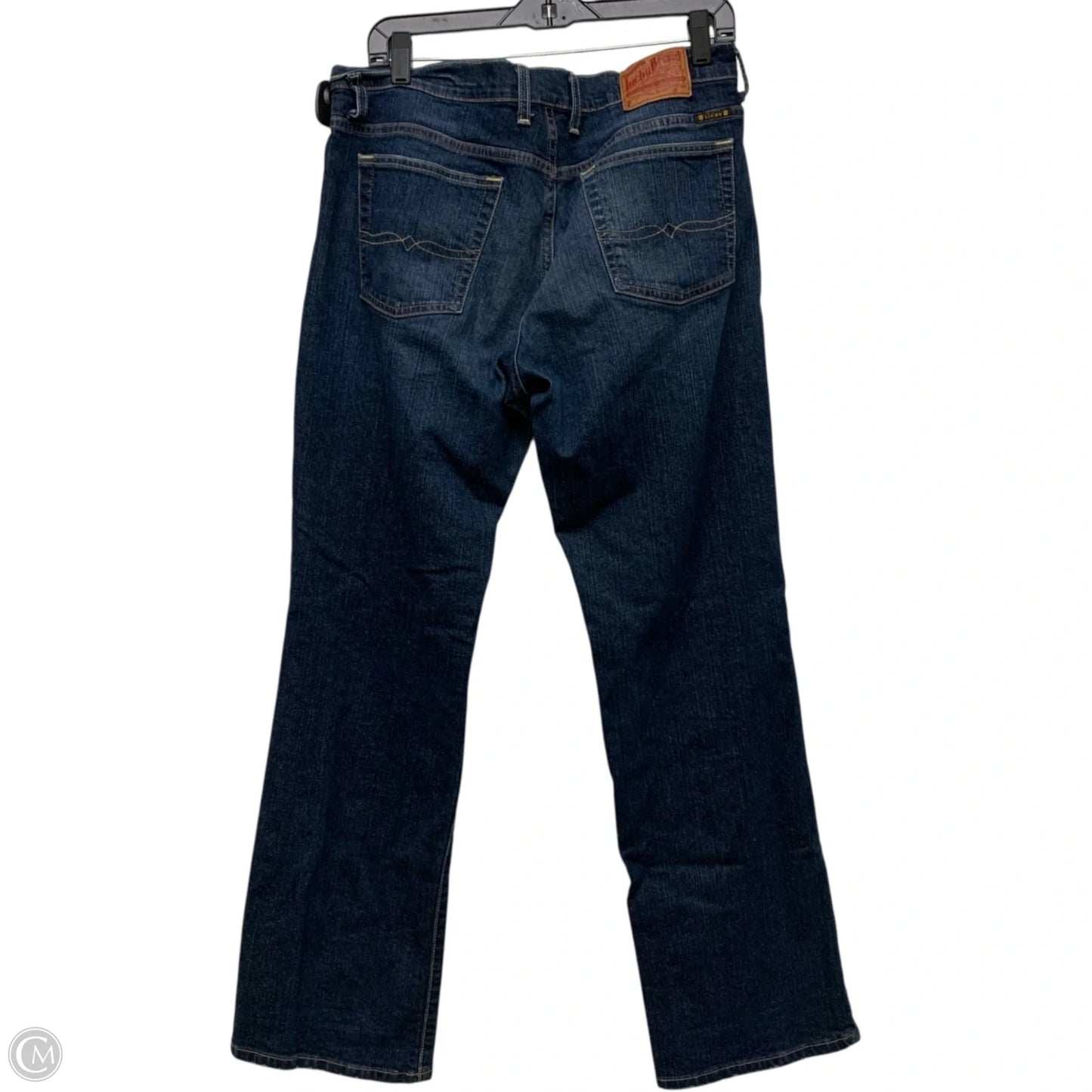 Jeans Straight By Lucky Brand In Blue Denim, Size: 14