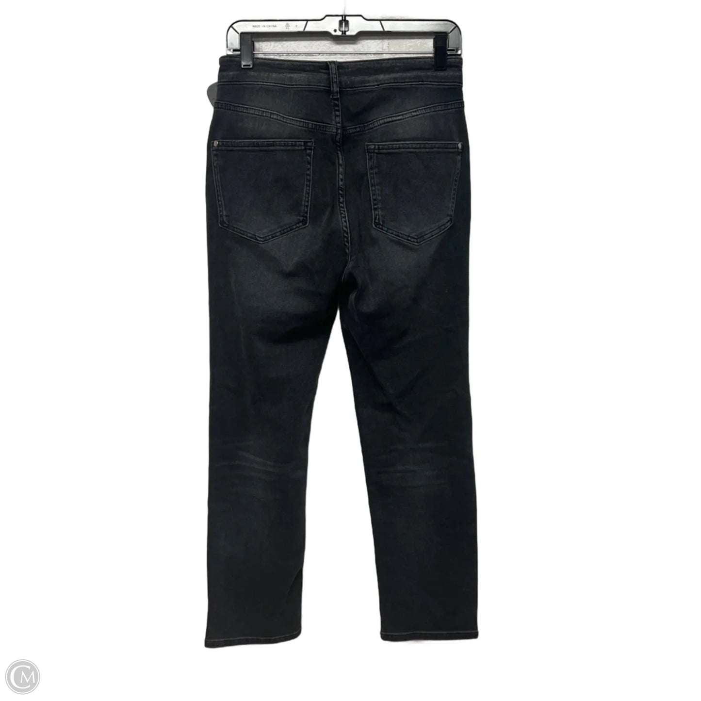 Jeans Straight By Pilcro In Black Denim, Size: 4