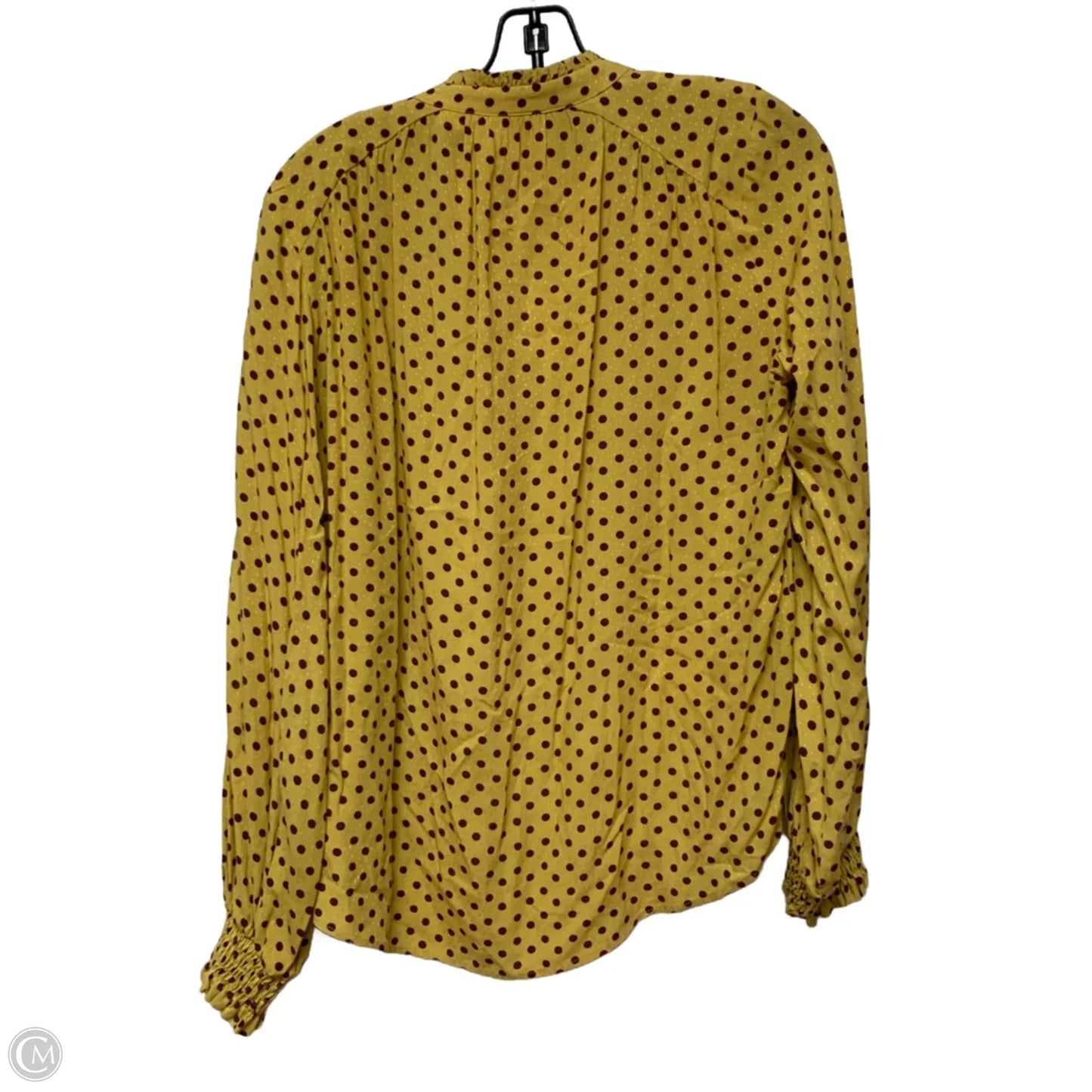 Top Long Sleeve By Maeve In Yellow, Size: S