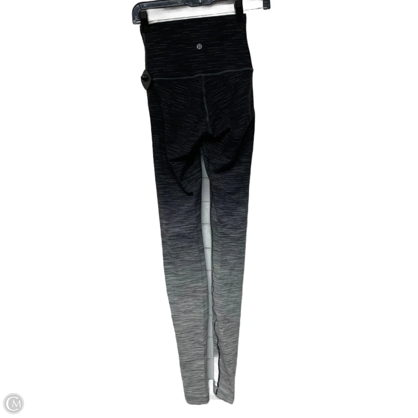 Athletic Leggings By Lululemon In Grey & White, Size: S