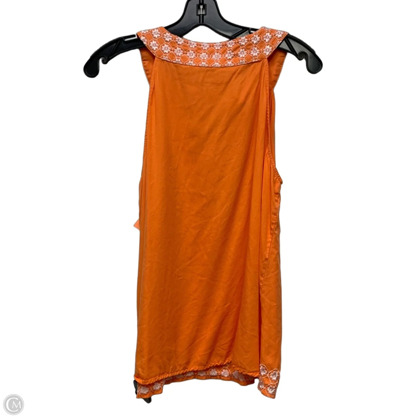 Top Sleeveless By Crown And Ivy In Orange, Size: L