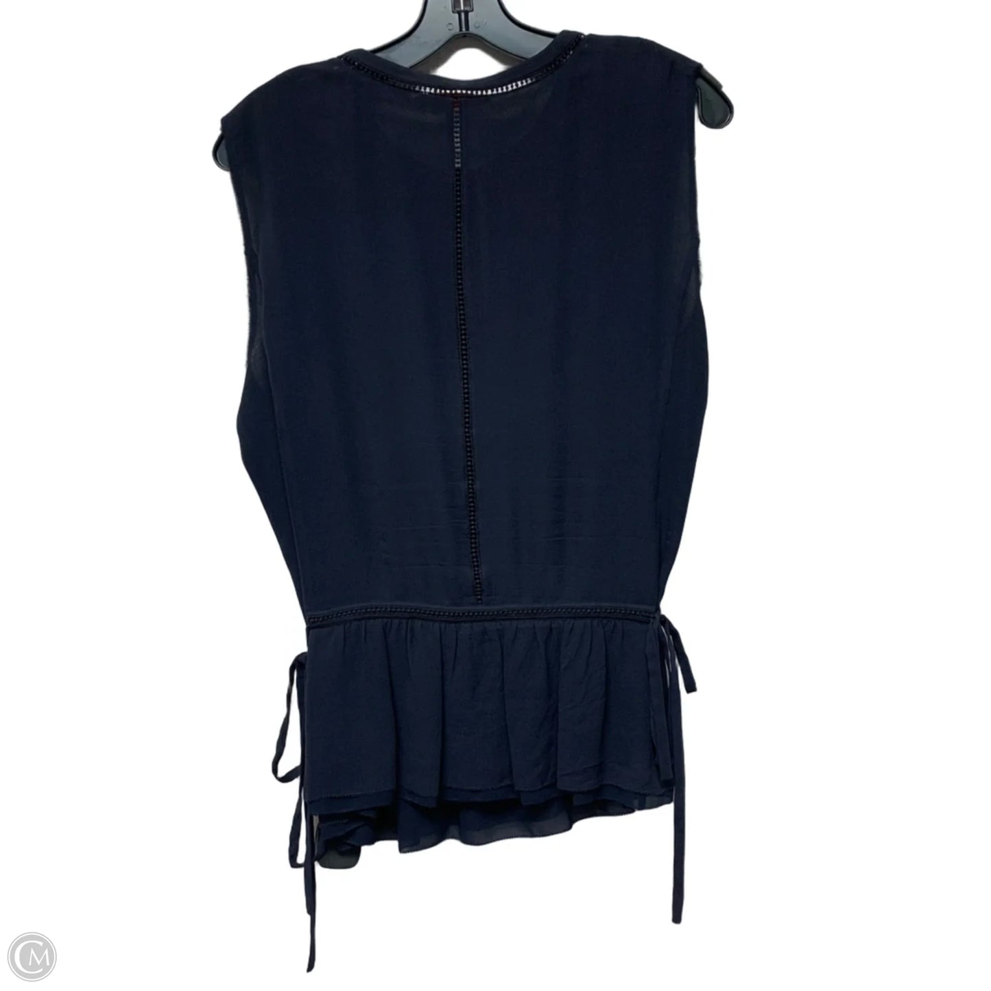 Blouse Designer By Tory Burch In Navy, Size: L