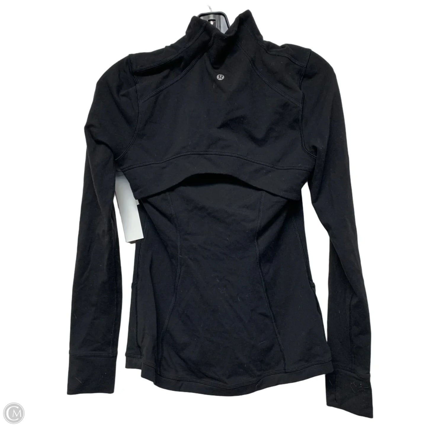 Athletic Jacket By Lululemon In Black, Size: S