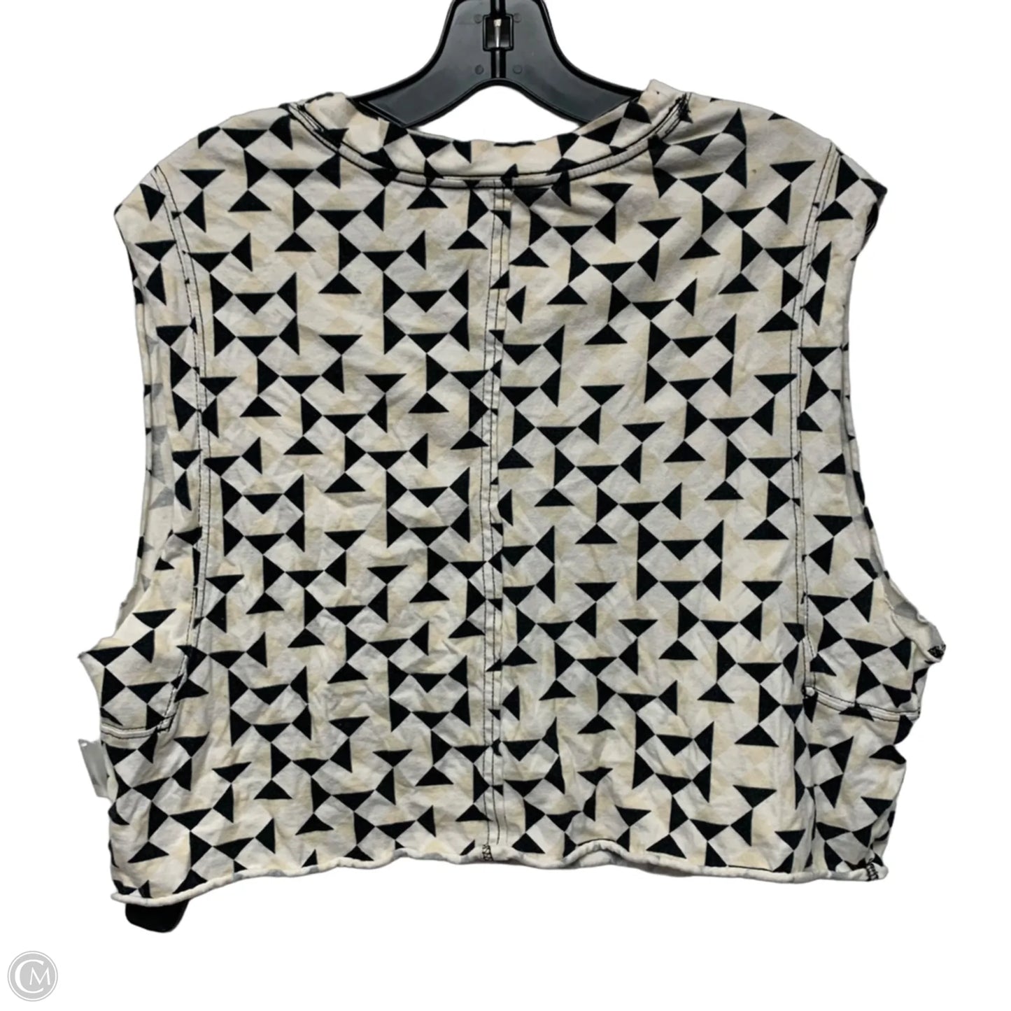 Top Sleeveless By Free People In Black & Cream, Size: Xs