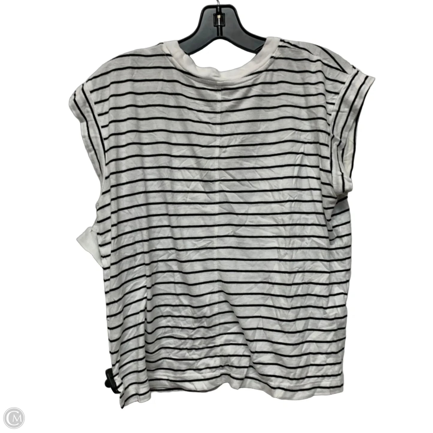 Top Short Sleeve By A New Day In Black & White, Size: S