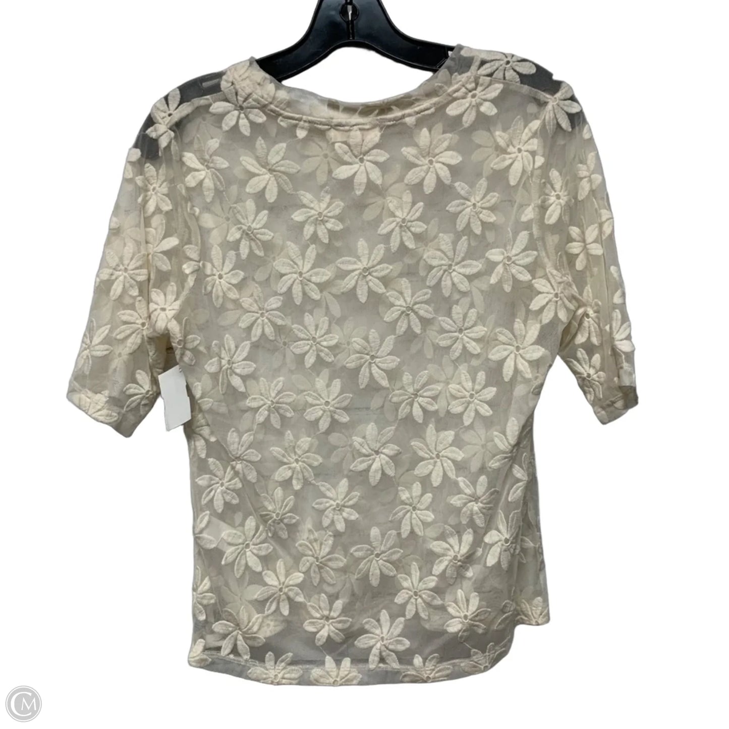 Top Short Sleeve By Porridge In Cream, Size: L