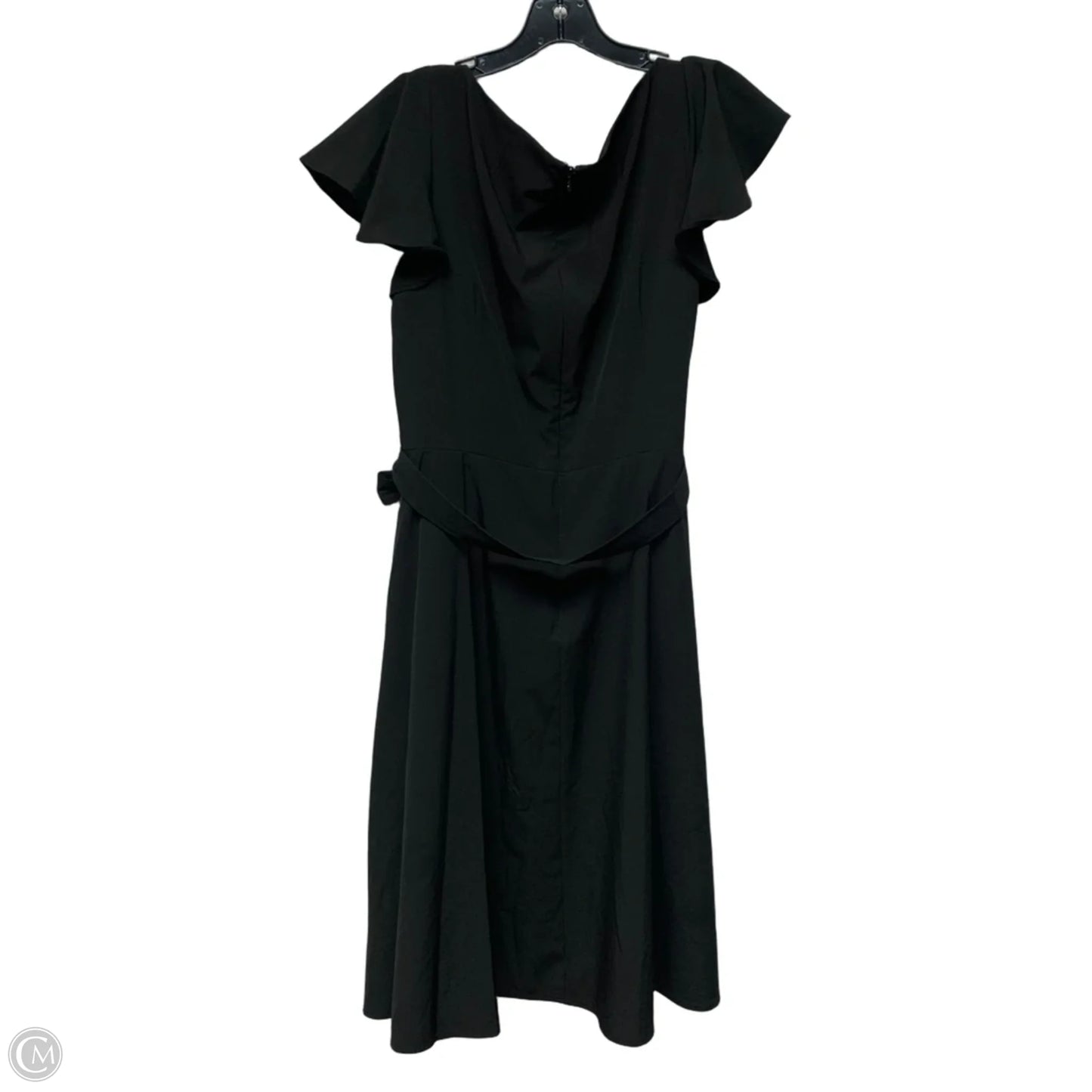 Dress Casual Midi By Calvin Klein In Black, Size: L