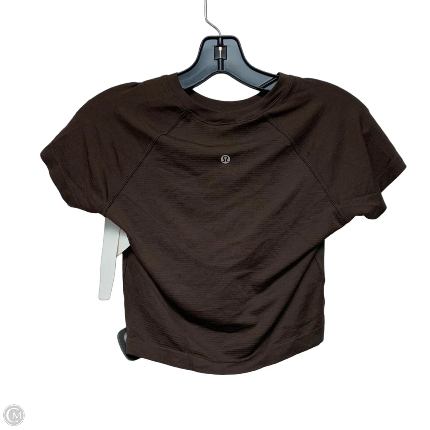 Athletic Top Short Sleeve By Lululemon In Brown, Size: S