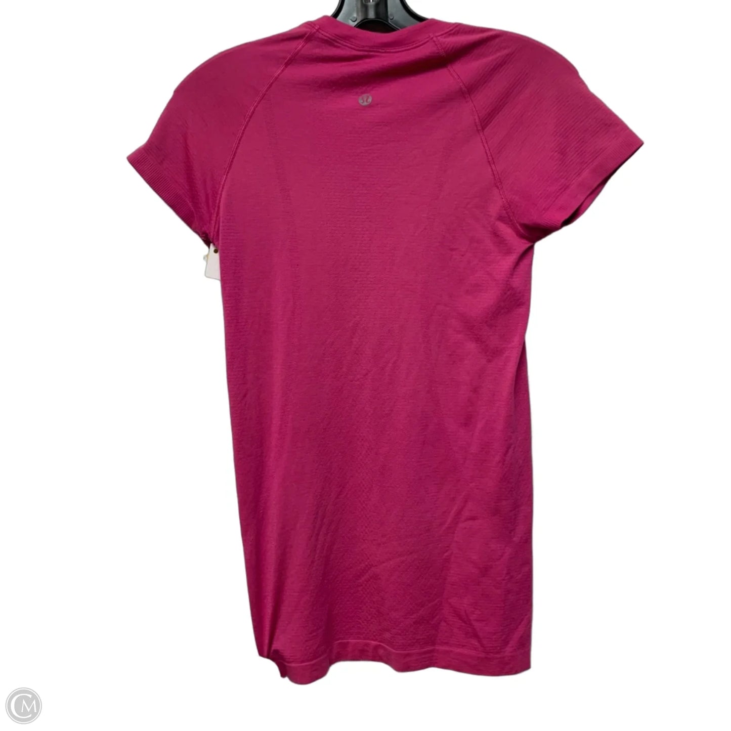 Athletic Top Short Sleeve By Lululemon In Pink, Size: S