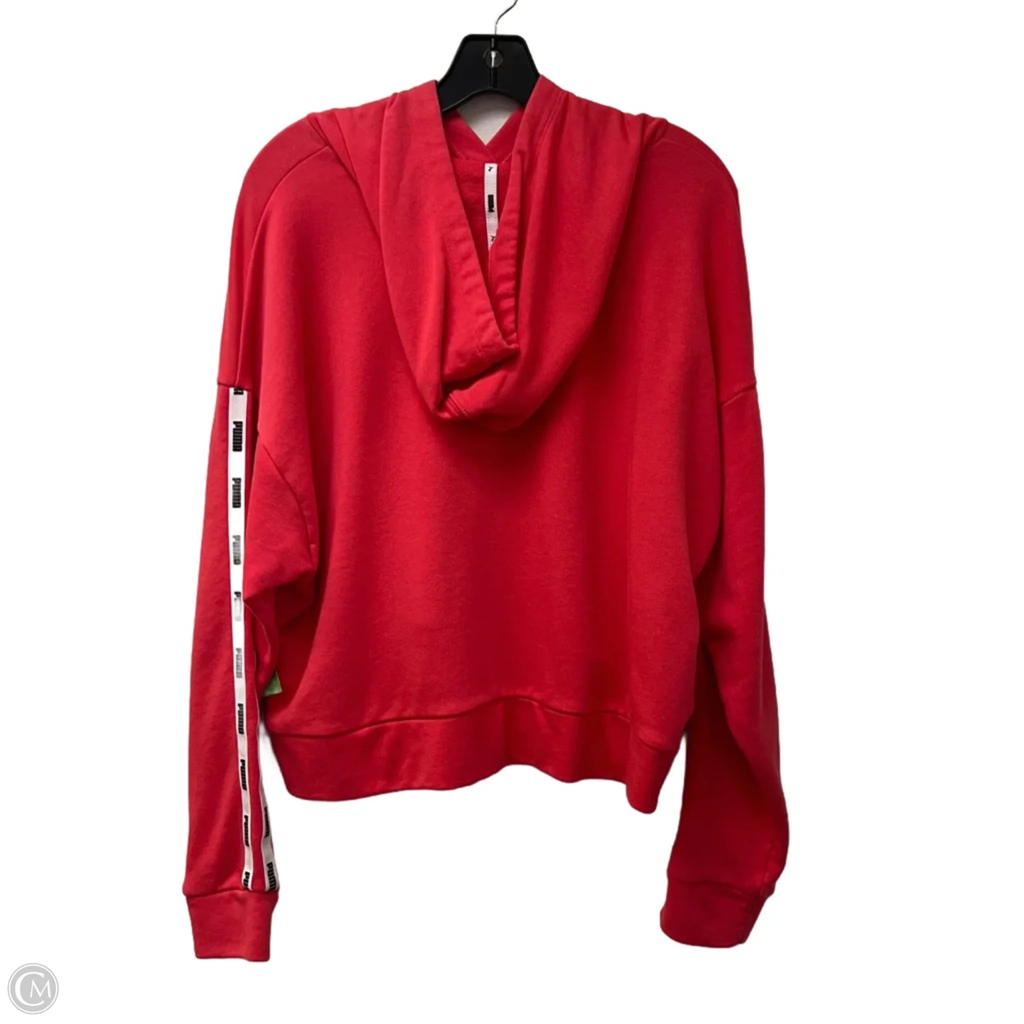 Athletic Sweatshirt Hoodie By Puma In Pink, Size: Xl