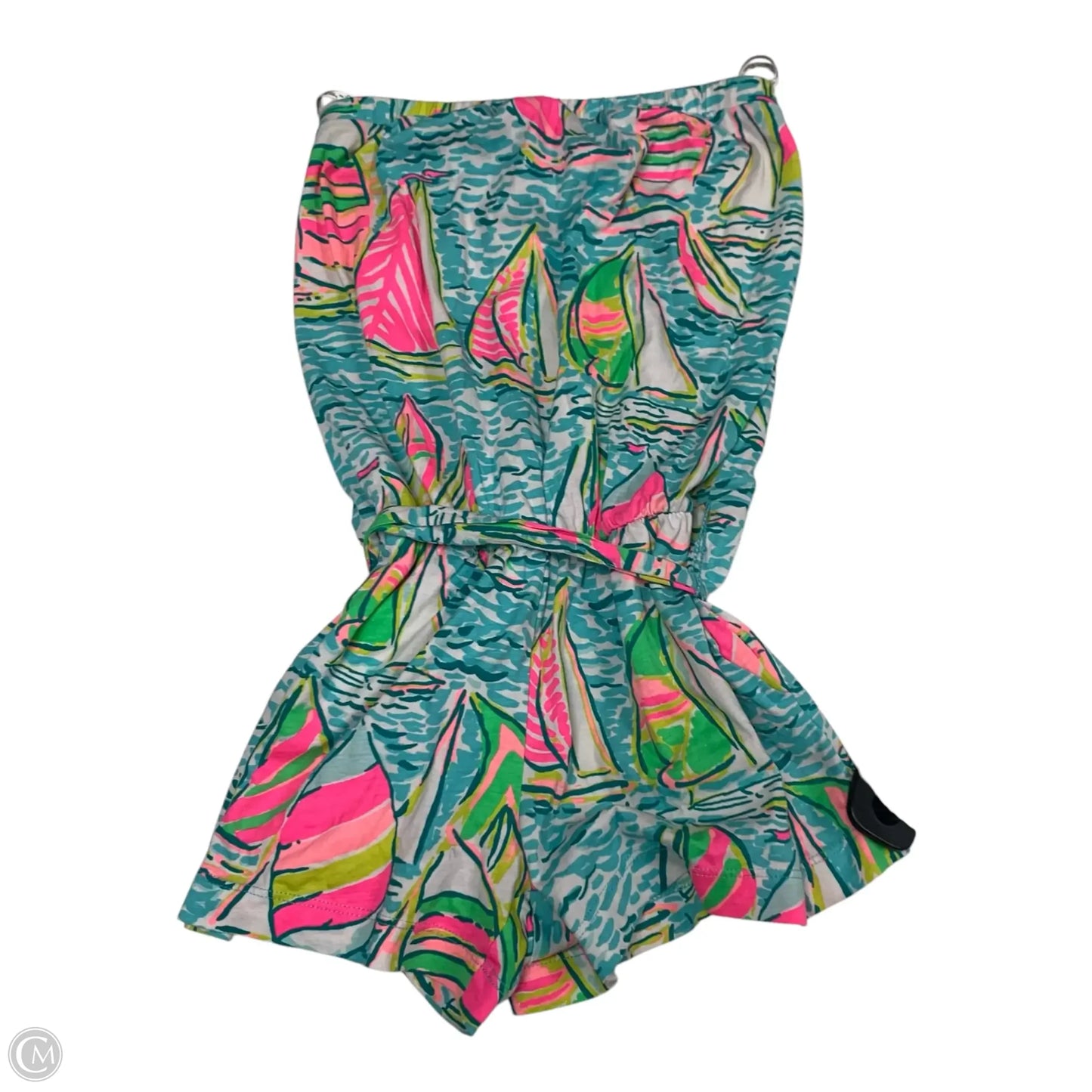 Romper Designer By Lilly Pulitzer In Blue & Pink, Size: Xxs