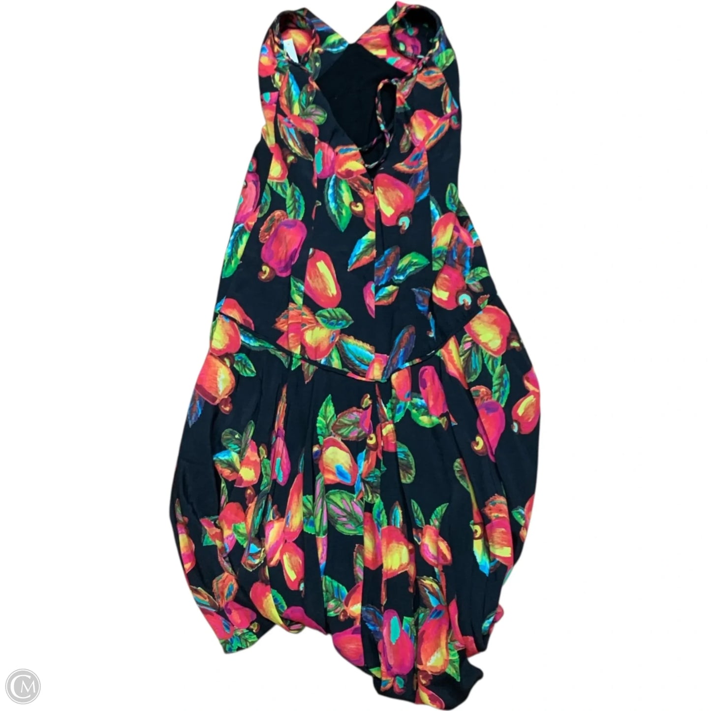 Dress Designer By Farm Rio In Black & Pink, Size: Xs