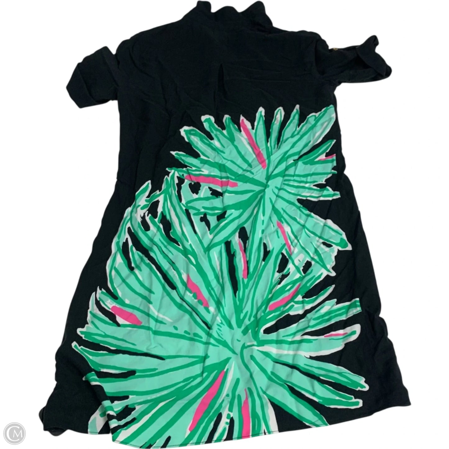 Dress Designer By Lilly Pulitzer In Black & Green, Size: S