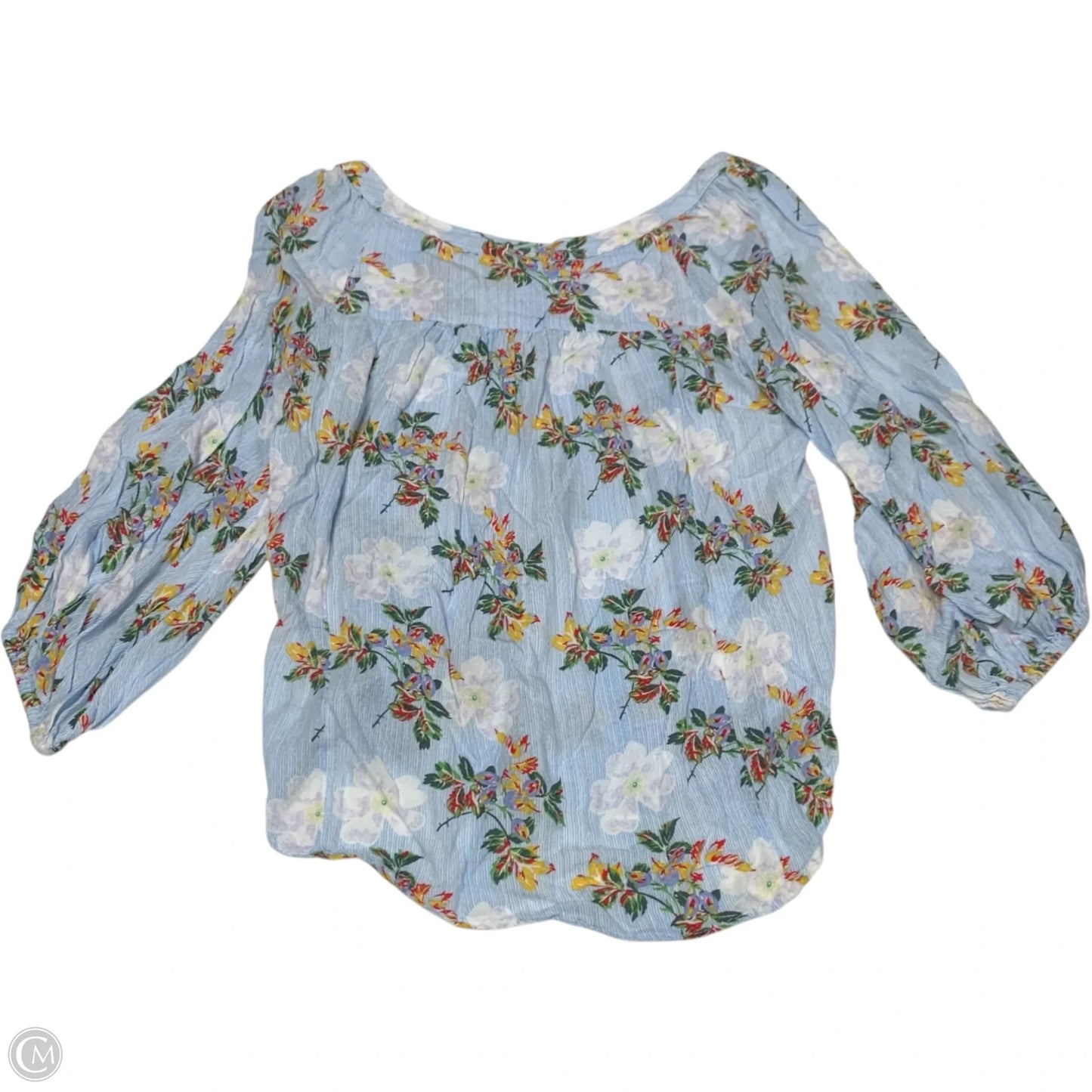 Top Long Sleeve By Maeve In Blue, Size: L