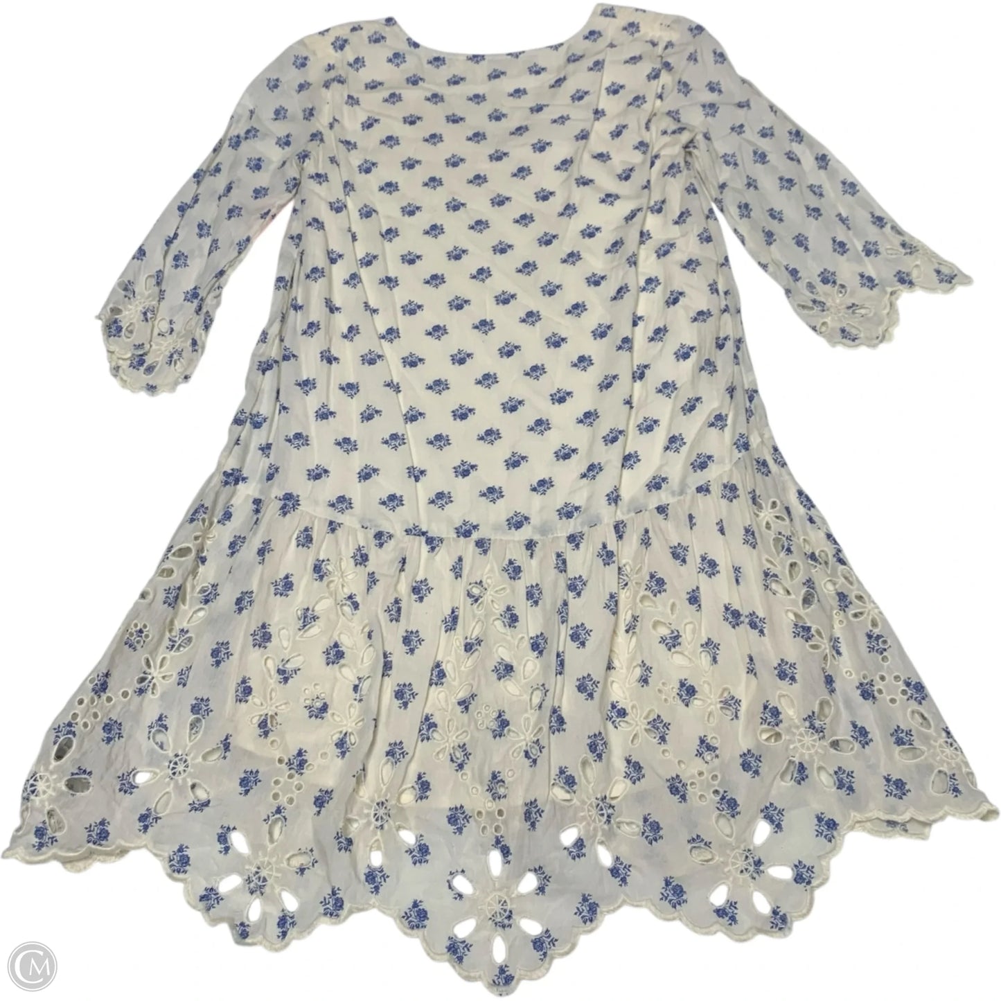 Dress Casual Short By Meadow Rue In Blue & Cream, Size: Xs