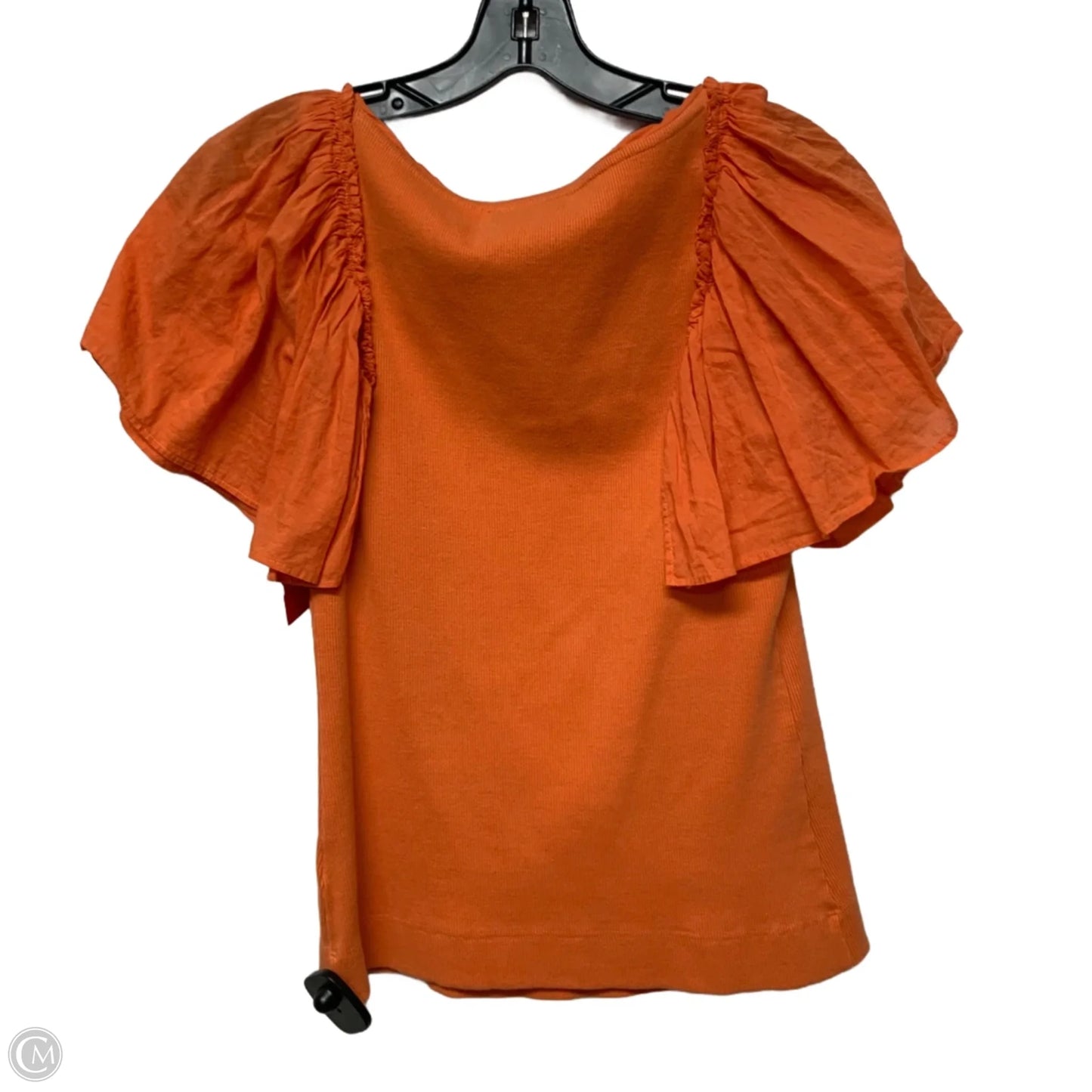 Top Short Sleeve By Maeve In Orange, Size: S