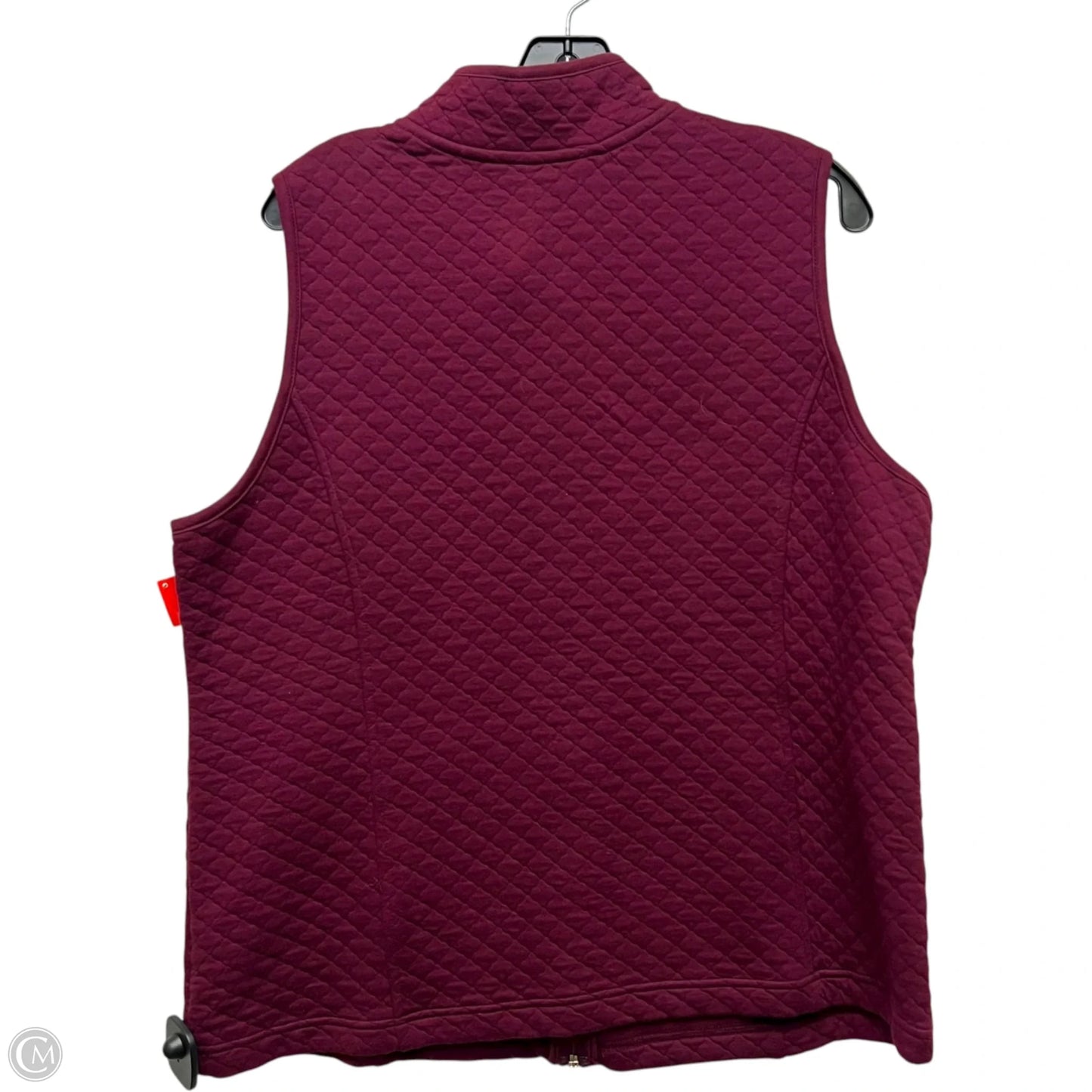 Vest Puffer & Quilted By Croft And Barrow In Maroon, Size: Xl