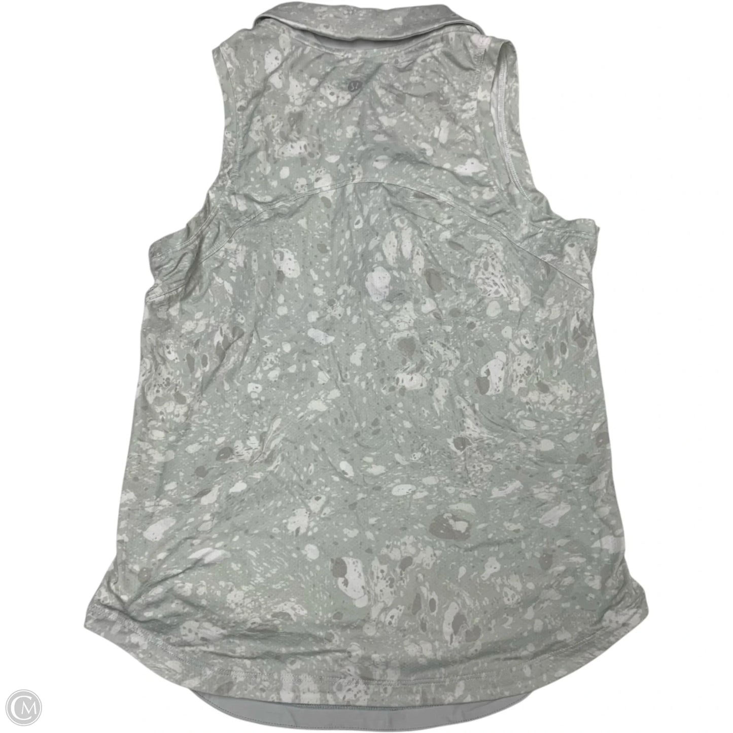 Athletic Tank Top By Lululemon In Green & White, Size: S