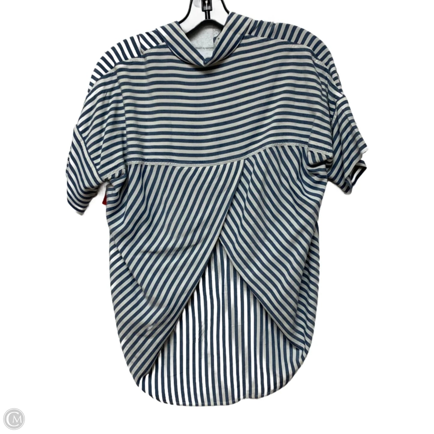 Top Short Sleeve By Madewell In Striped Pattern, Size: Xs