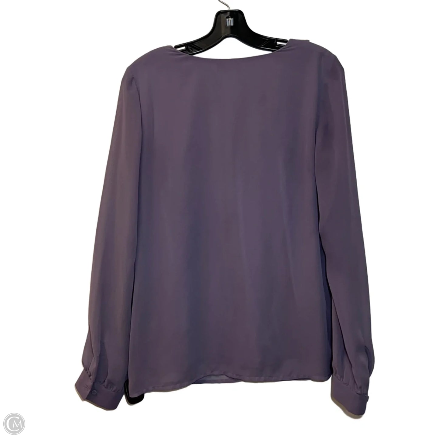 Blouse Long Sleeve By Limited In Purple, Size: S