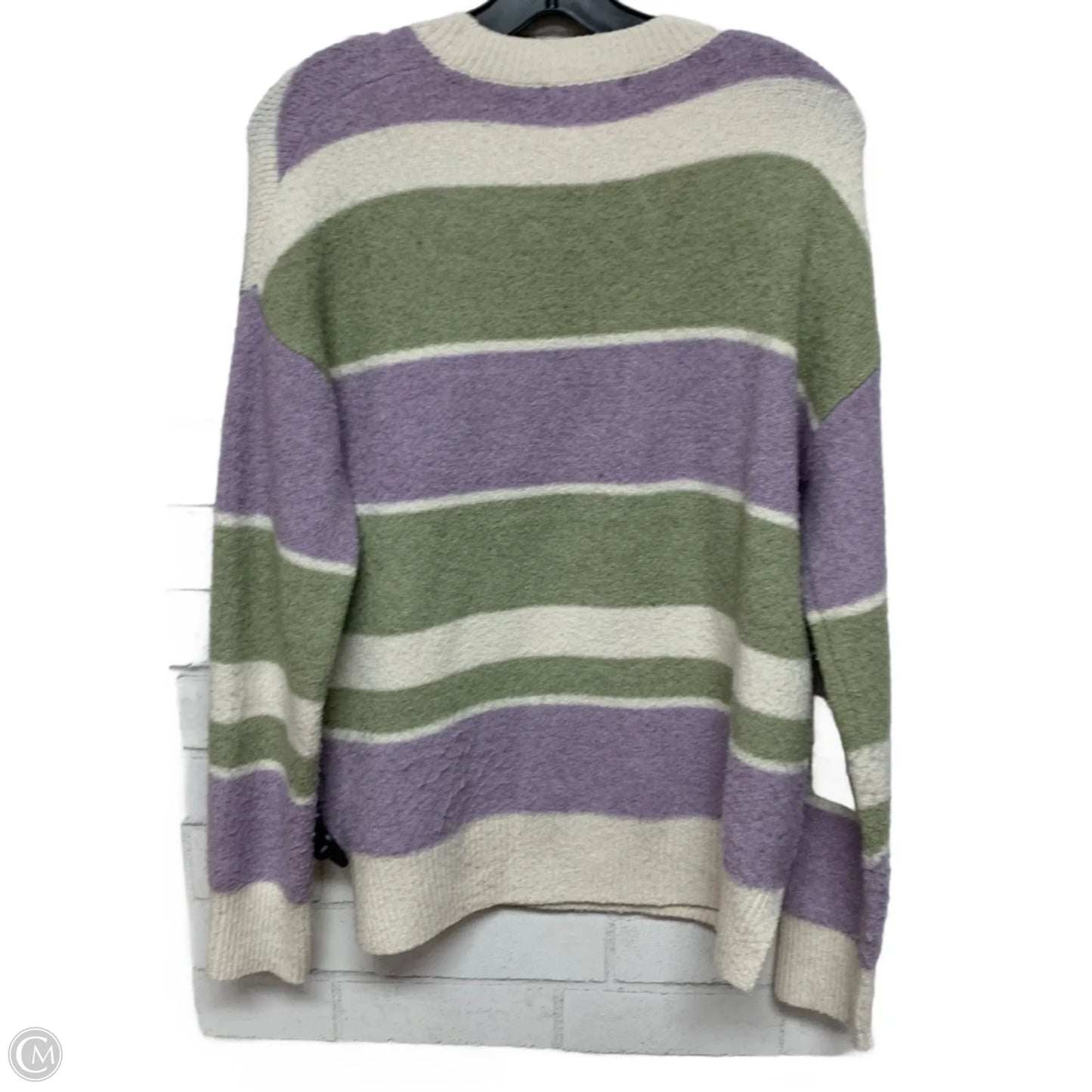 Sweater By Christian Siriano In Green & Purple, Size: S