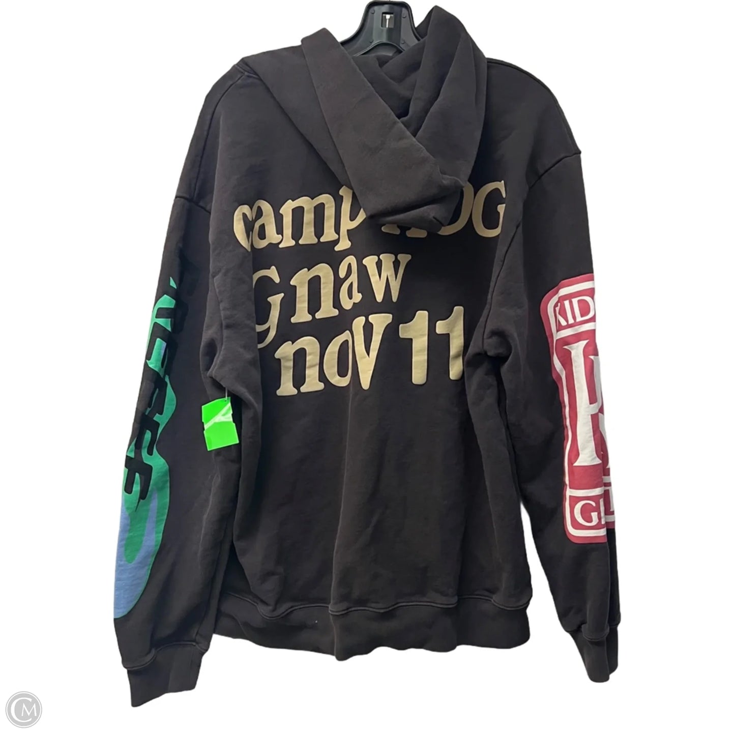 Sweatshirt Hoodie By Clothes Mentor In Grey, Size: Xl