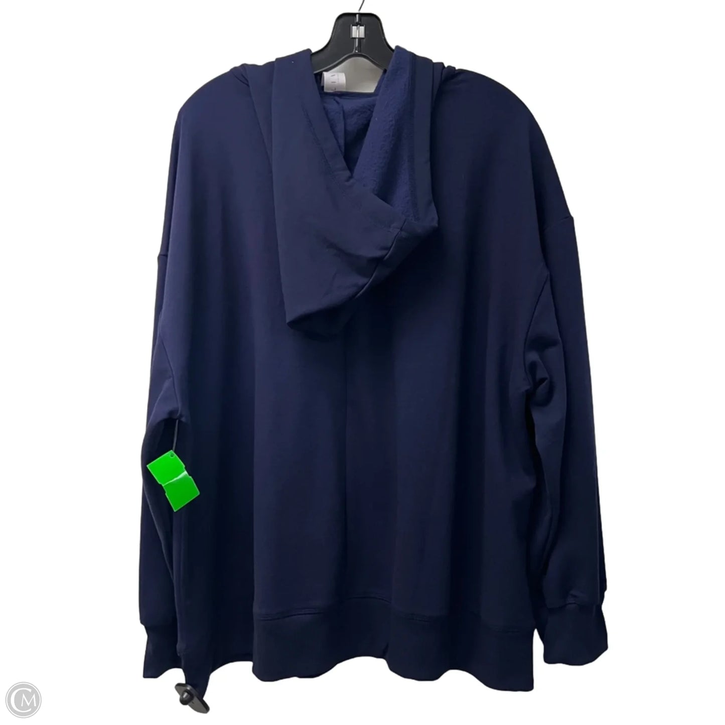 Athletic Sweatshirt Hoodie By Livi Active In Navy, Size: 3x