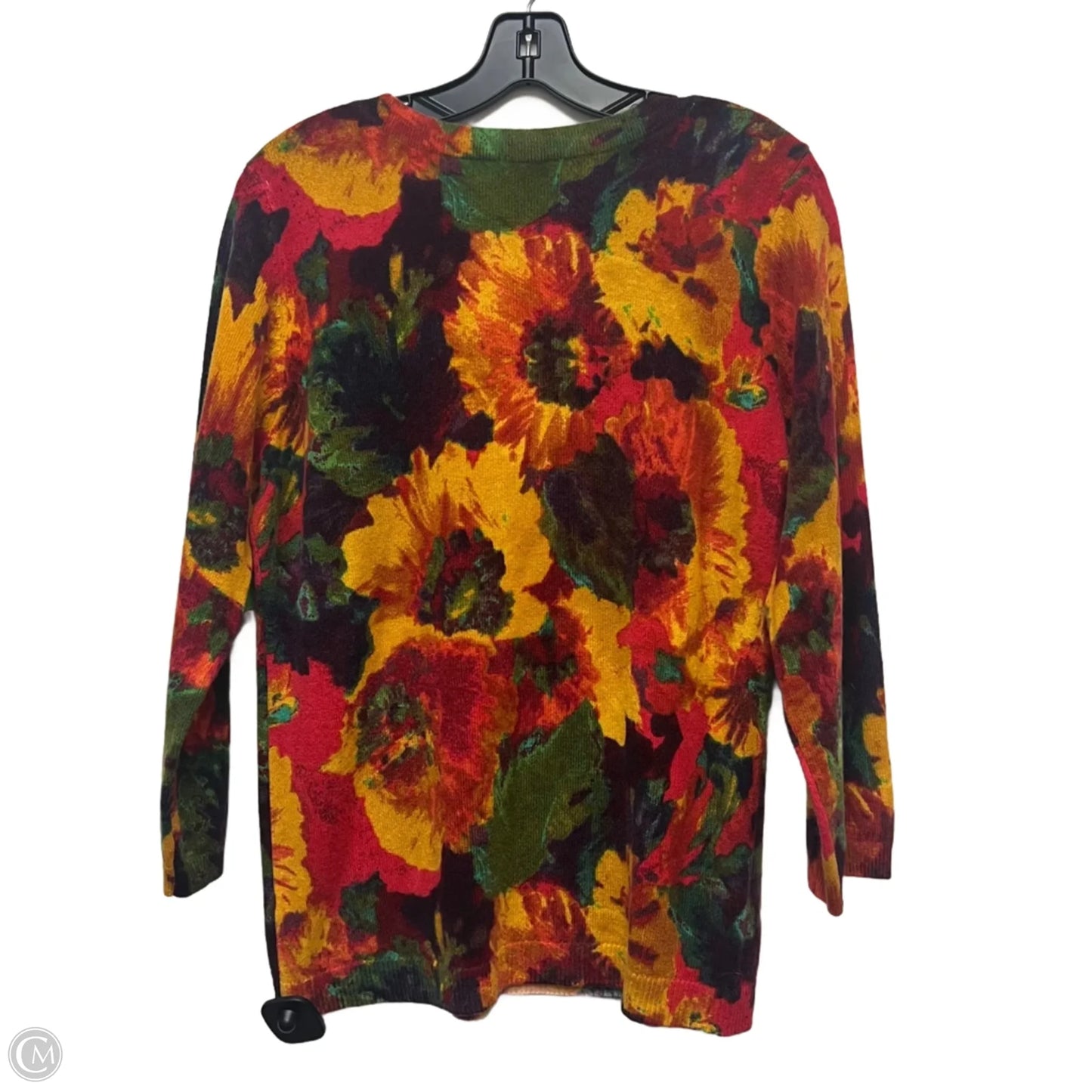 Sweater Cashmere By Talbots In Multi-colored, Size: L