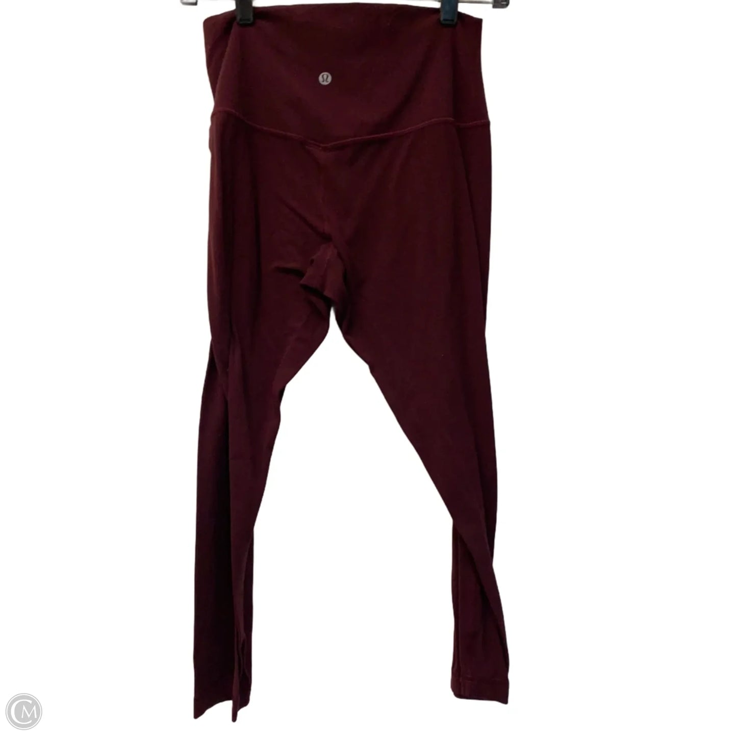 Athletic Leggings Capris By Lululemon In Maroon, Size: M