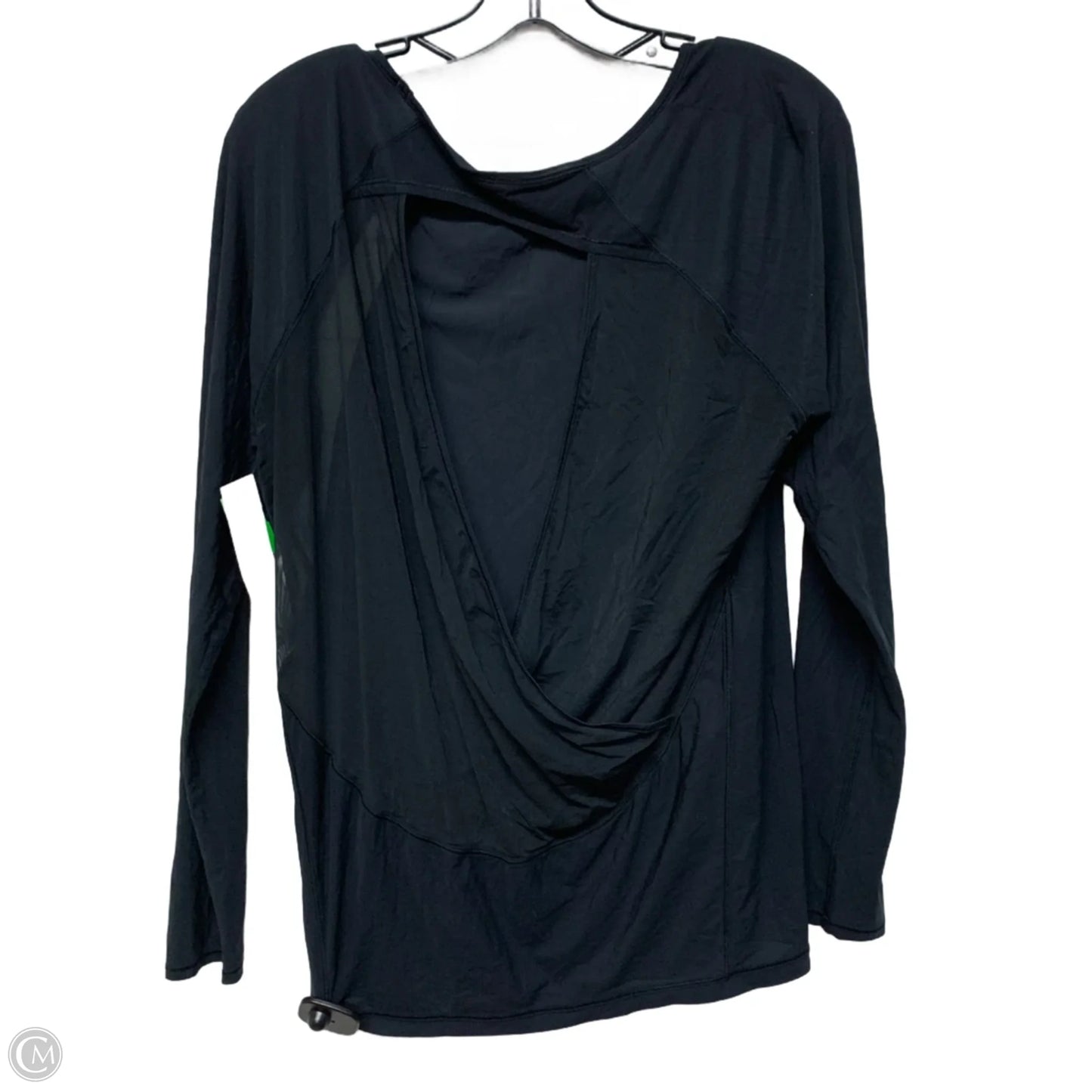 Athletic Top Long Sleeve Crewneck By Lululemon In Black, Size: L