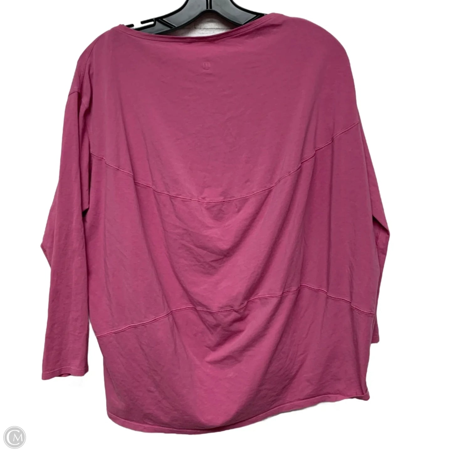 Athletic Top Long Sleeve Crewneck By Lululemon In Pink, Size: L