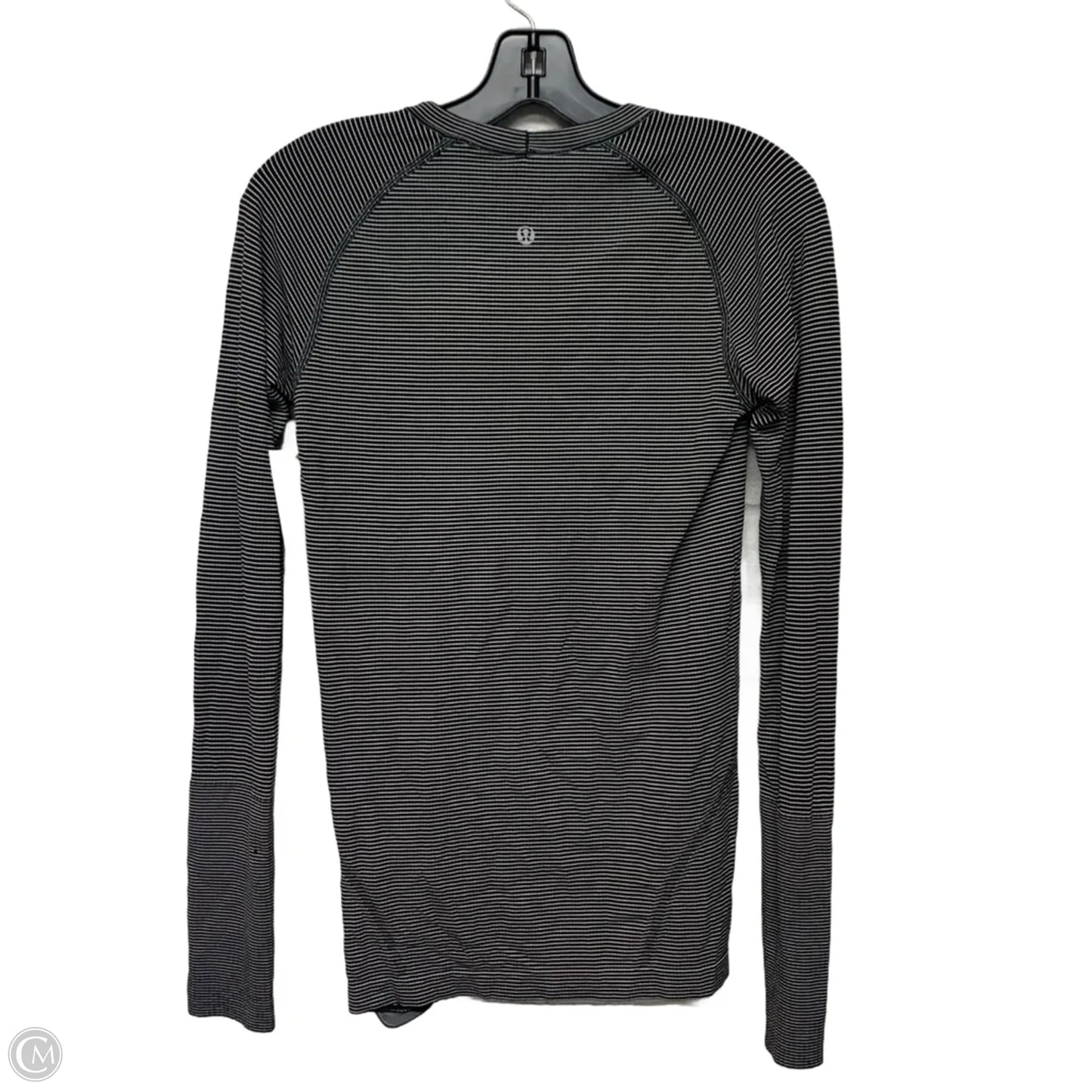 Athletic Top Long Sleeve Crewneck By Lululemon In Striped Pattern, Size: S