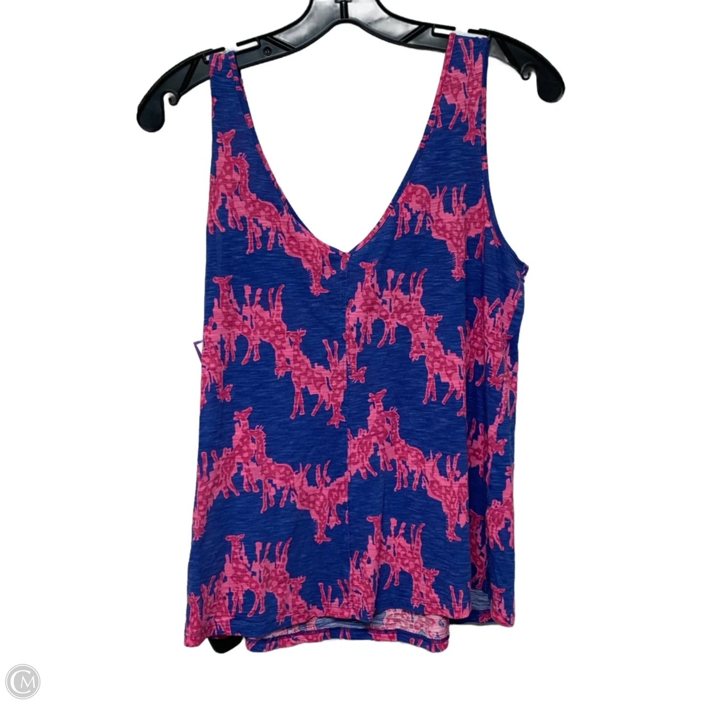 Top Sleeveless Designer By Lilly Pulitzer In Blue & Pink, Size: M