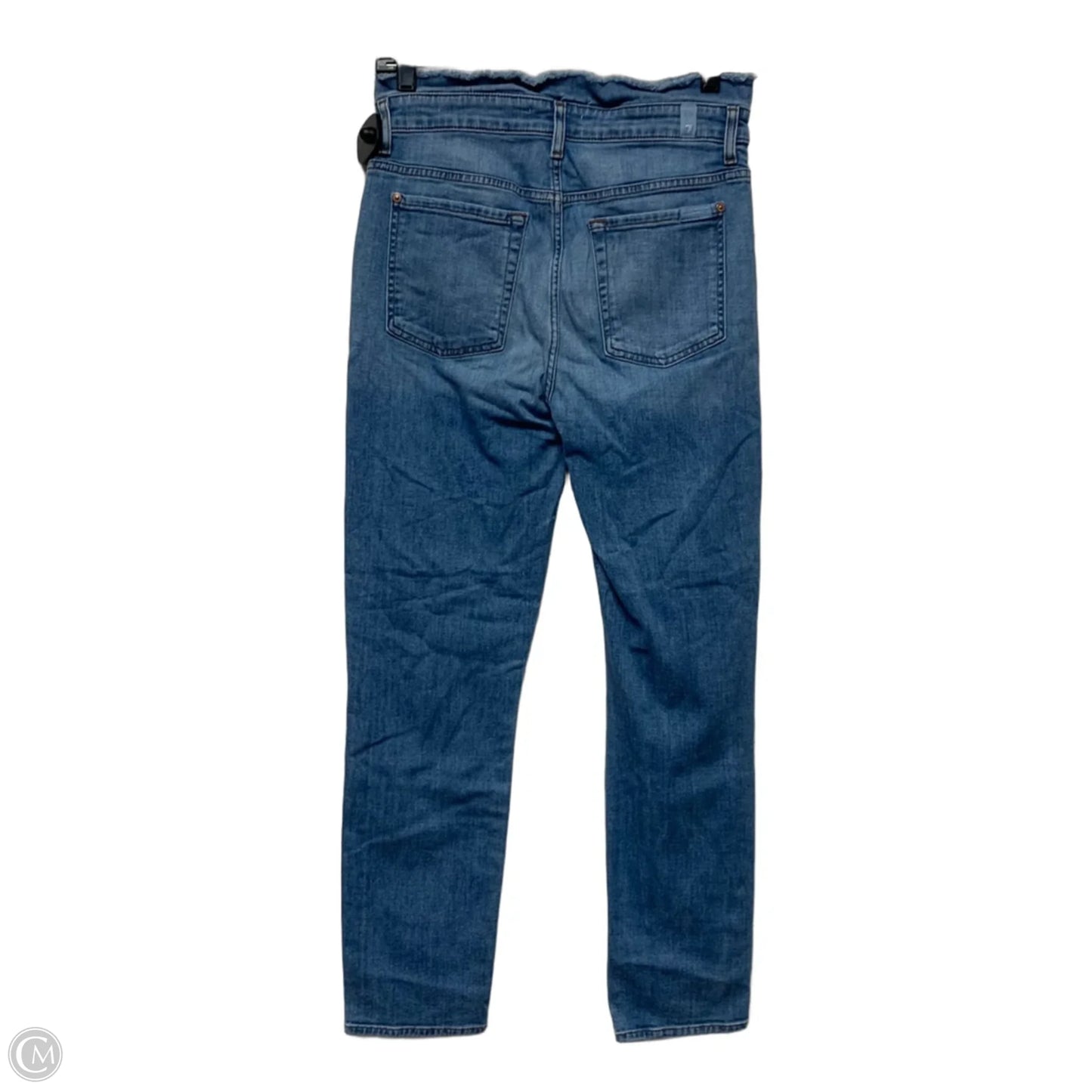 Jeans Straight By 7 For All Mankind In Blue Denim, Size: 8