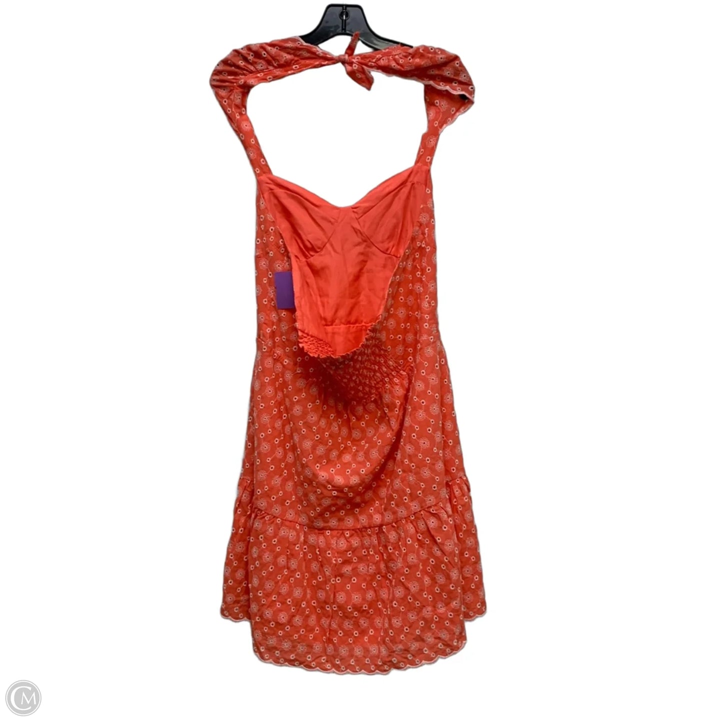Dress Casual Short By Betsey Johnson In Coral, Size: L